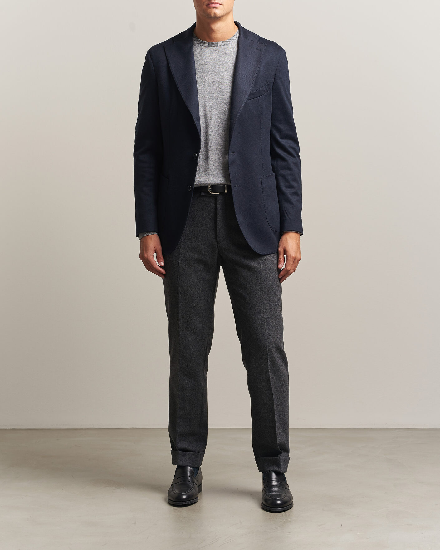 Herre | Dressjakker | Stenströms | Wool Jersey Blazer Navy