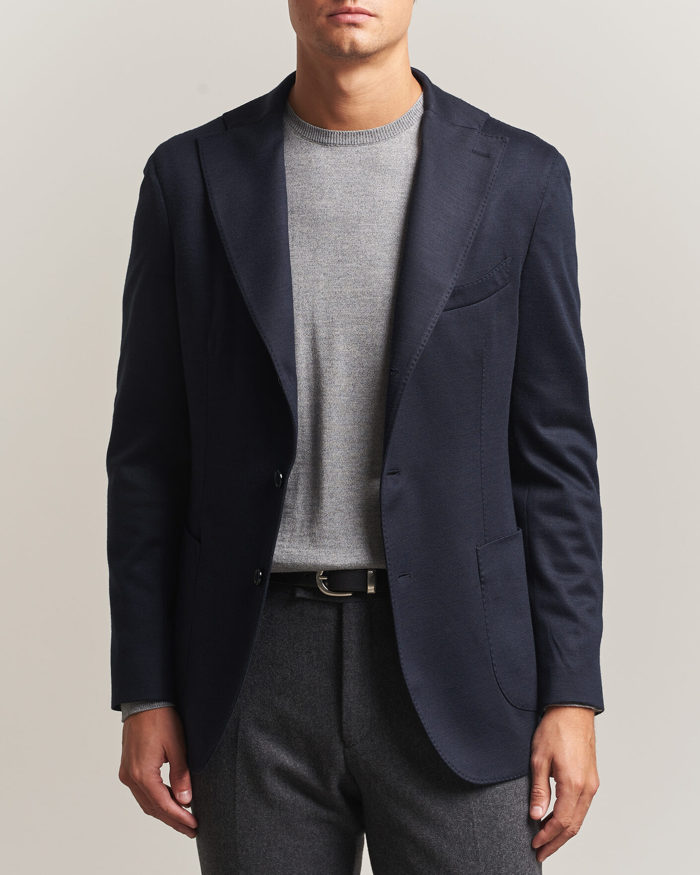 Herre | Dressjakker | Stenströms | Wool Jersey Blazer Navy