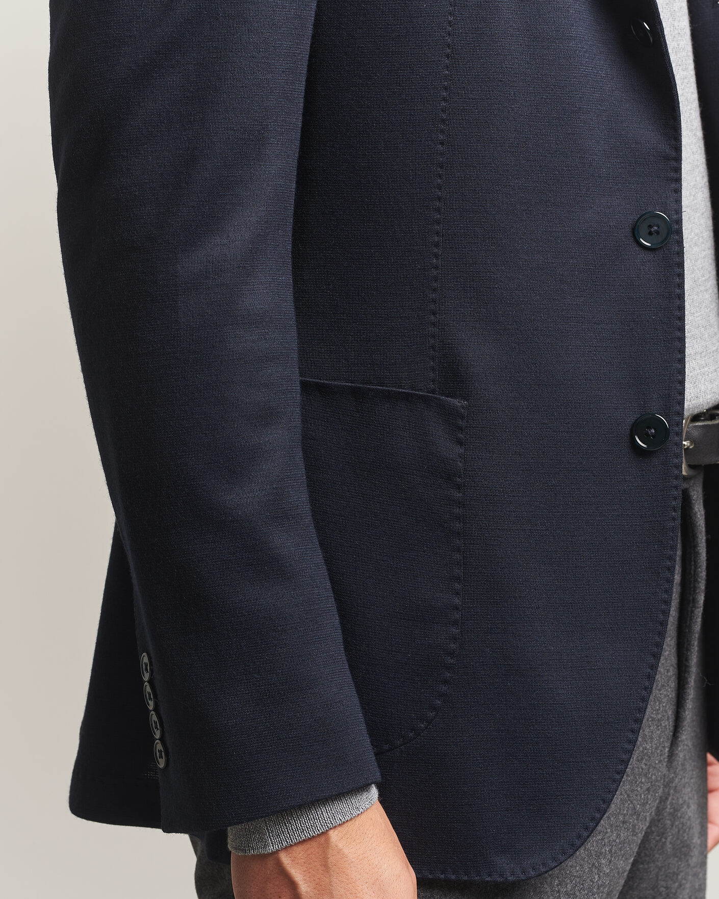 Herre | Dressjakker | Stenströms | Wool Jersey Blazer Navy