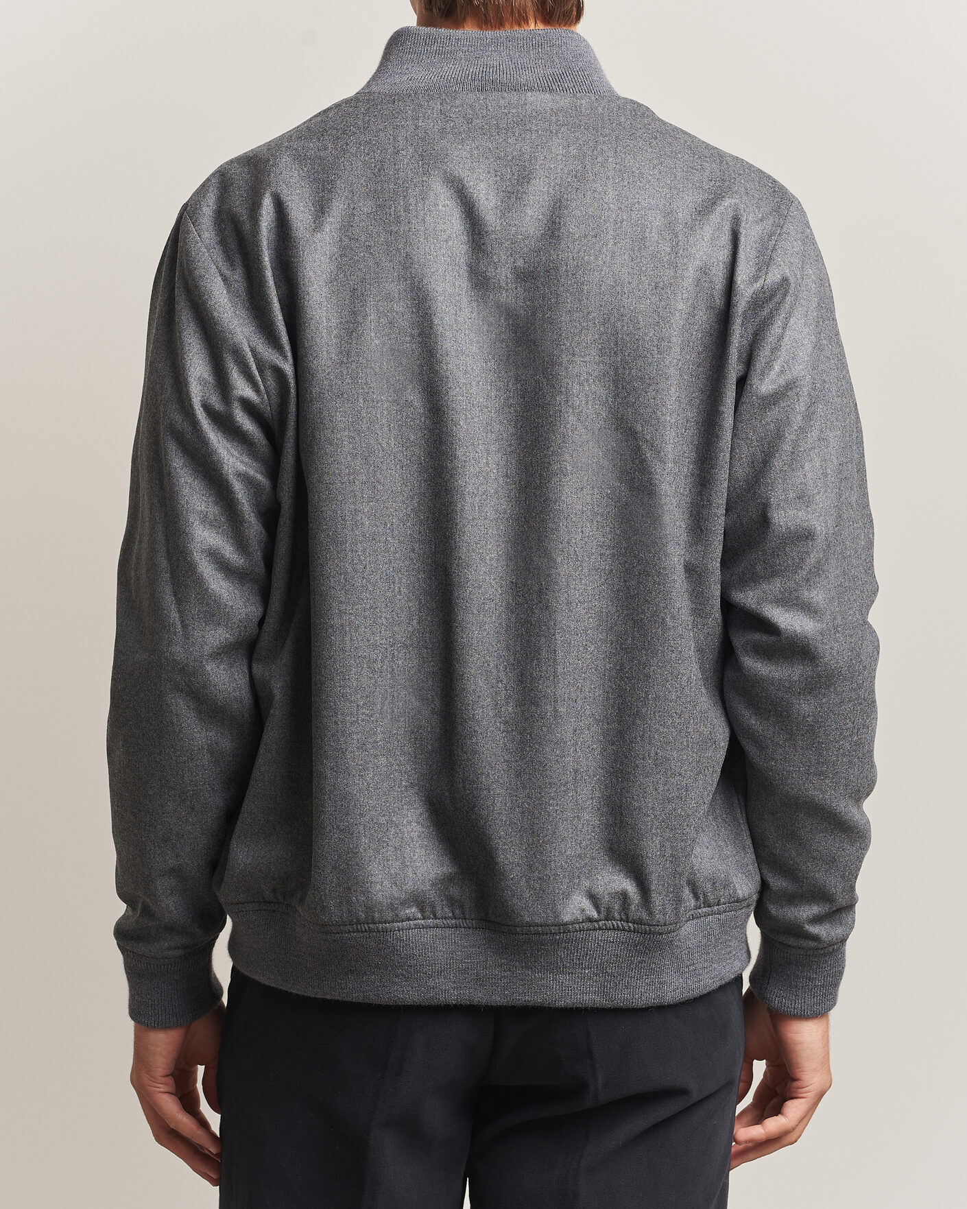 Herre | Jakker | Stenströms | Flannel Bomber Jacket Grey