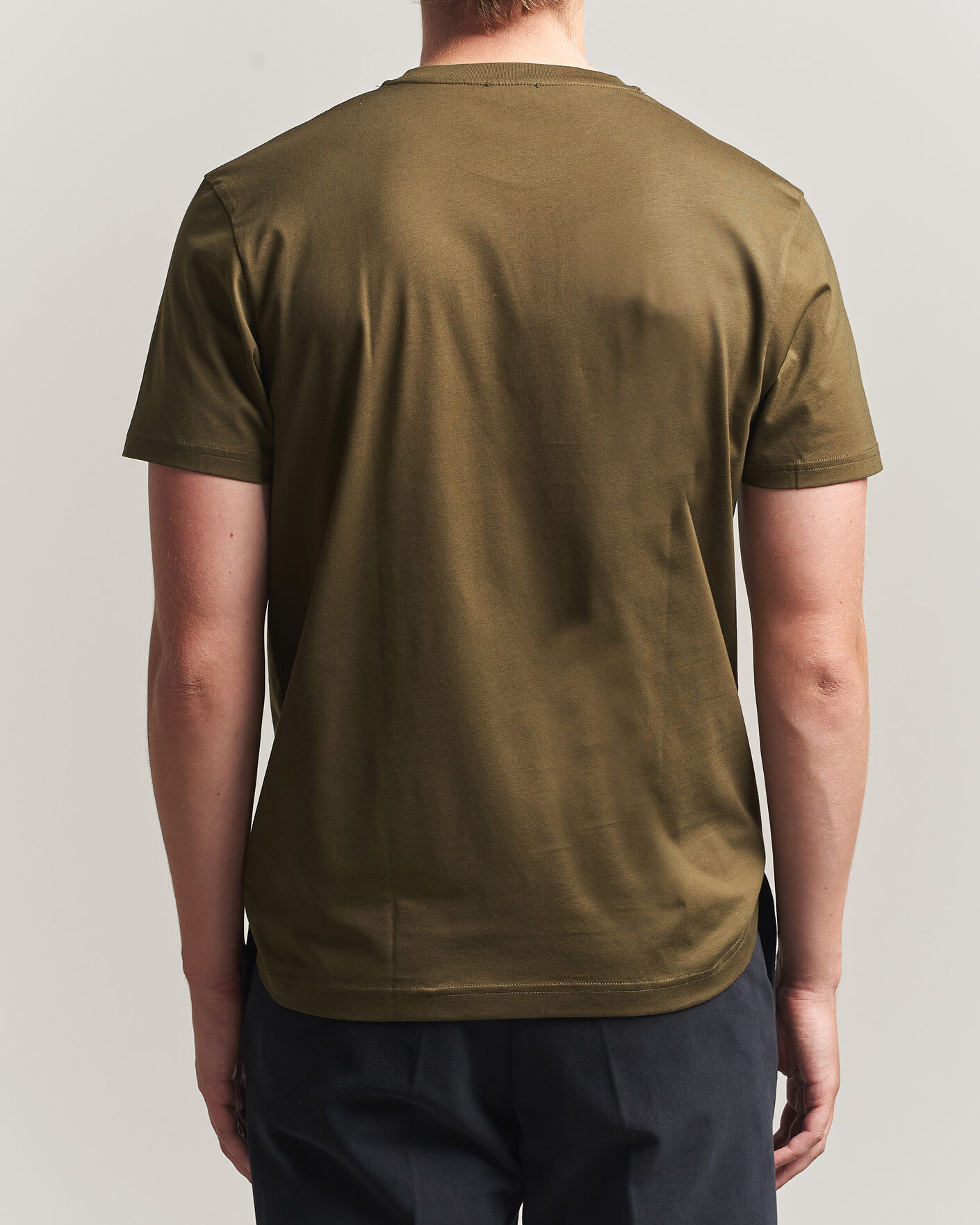 Herre | T-Shirts | Sunspel | Riviera Midweight T-Shirt Loden Green