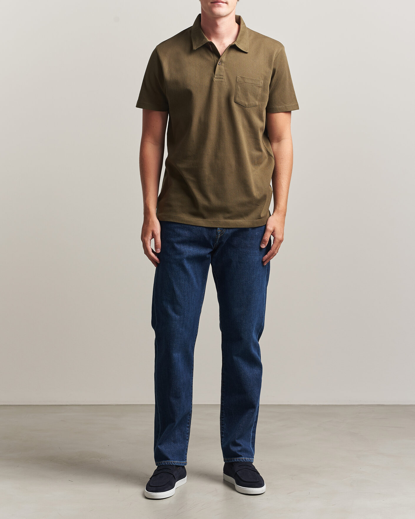 Herre | Pikéer | Sunspel | Riviera Polo Shirt Loden Green