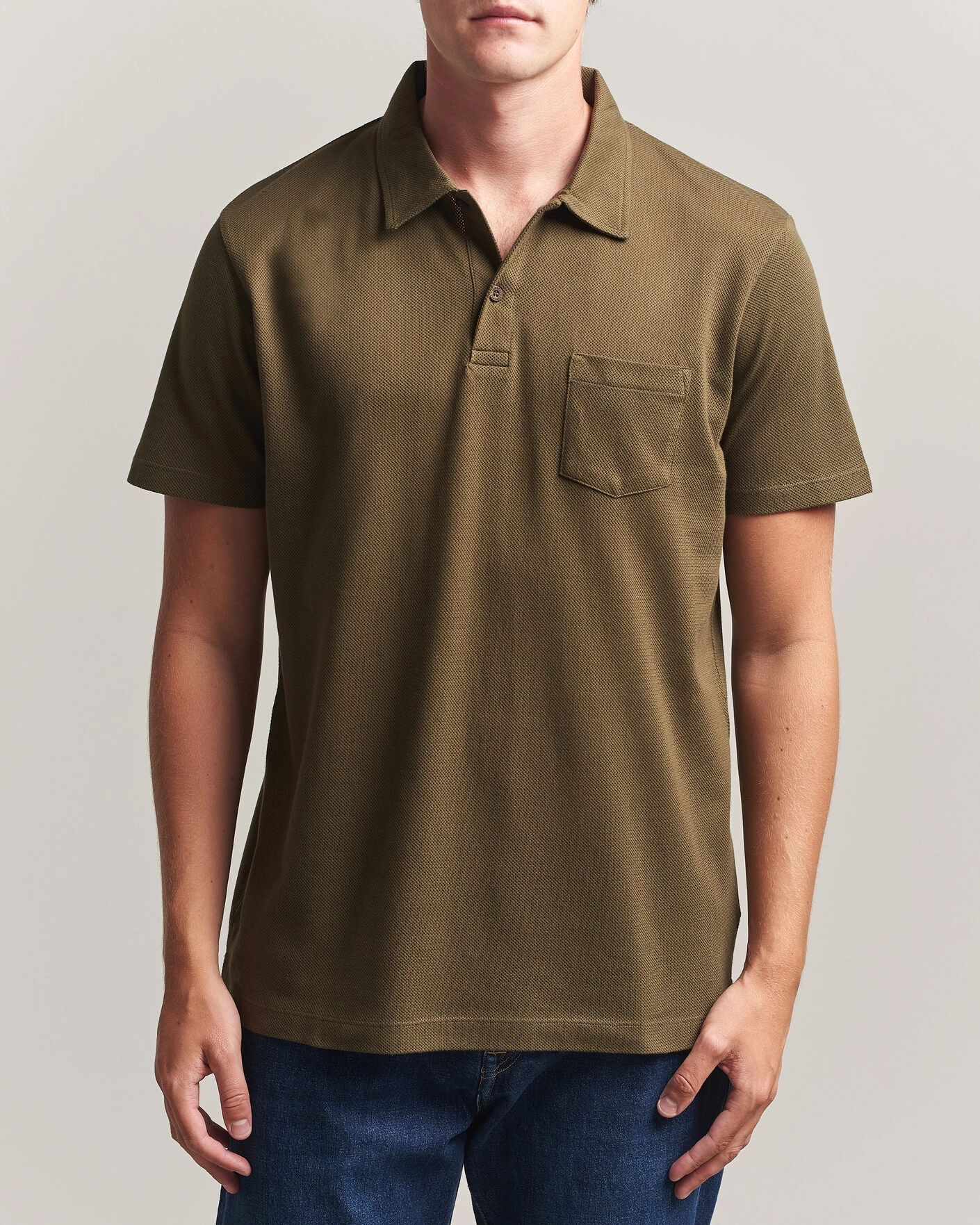 Herre | Pikéer | Sunspel | Riviera Polo Shirt Loden Green