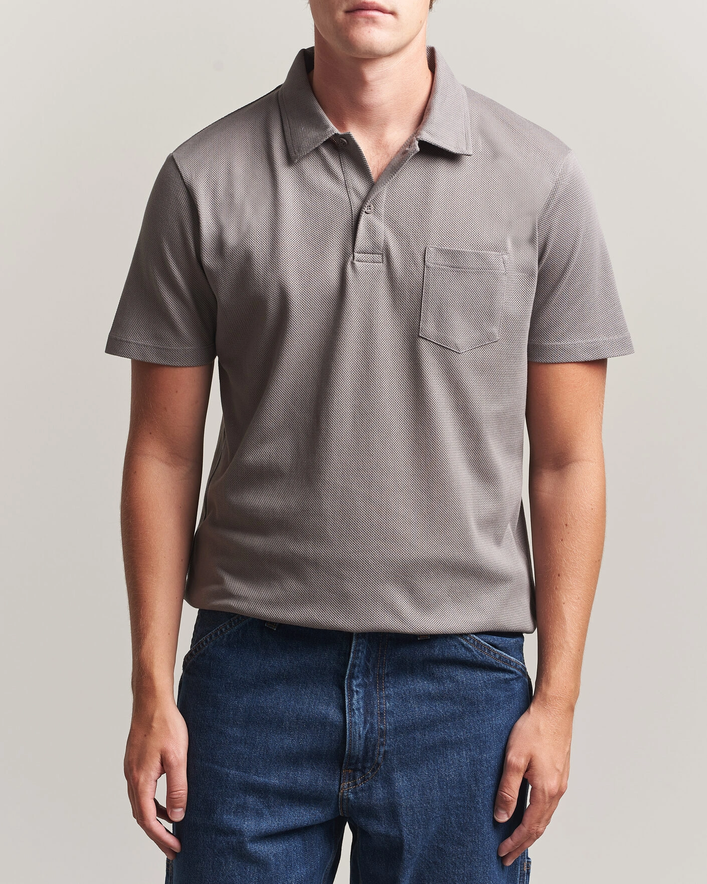 Herre | Pikéer | Sunspel | Riviera Polo Shirt Smoke Grey
