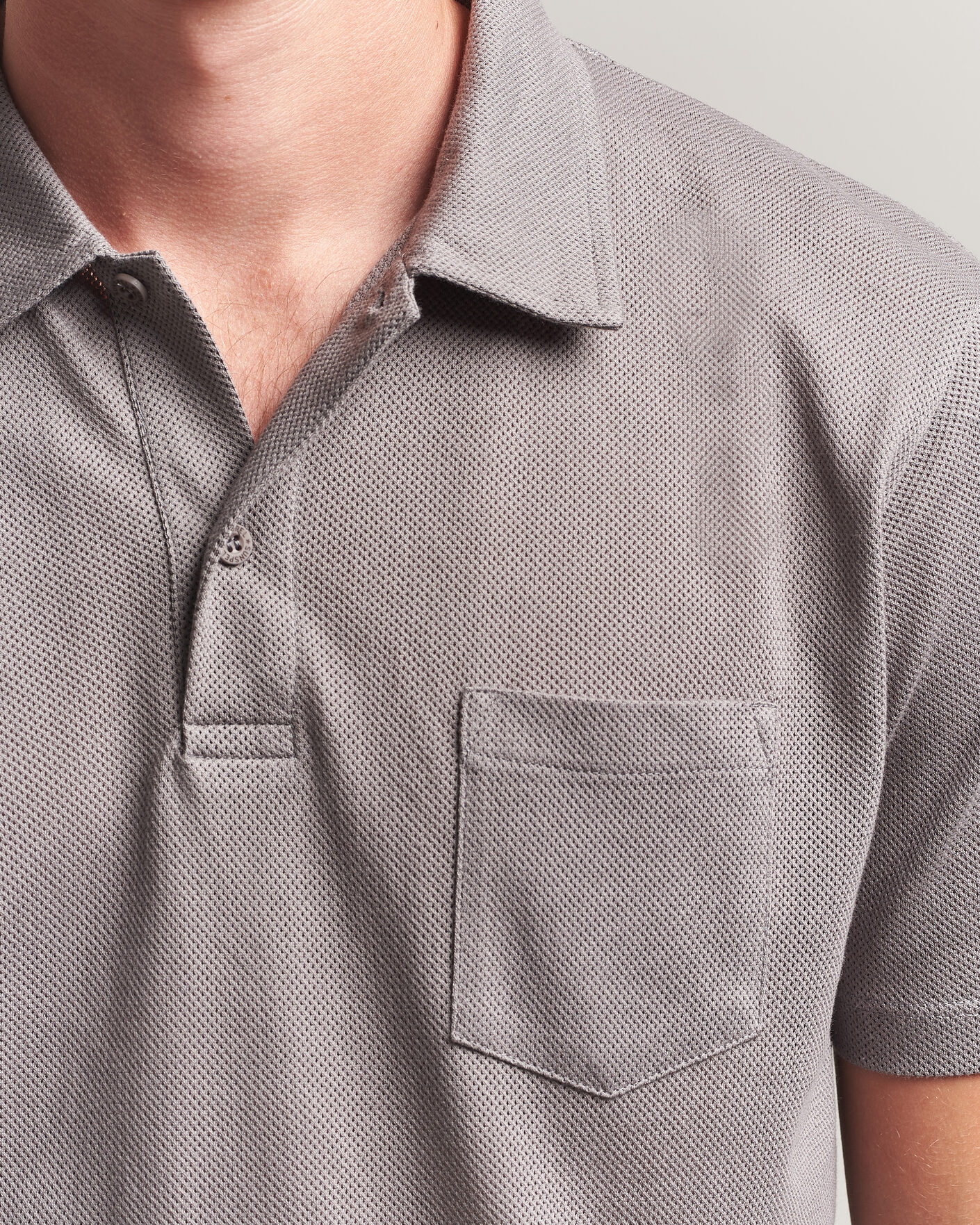 Herre | Pikéer | Sunspel | Riviera Polo Shirt Smoke Grey