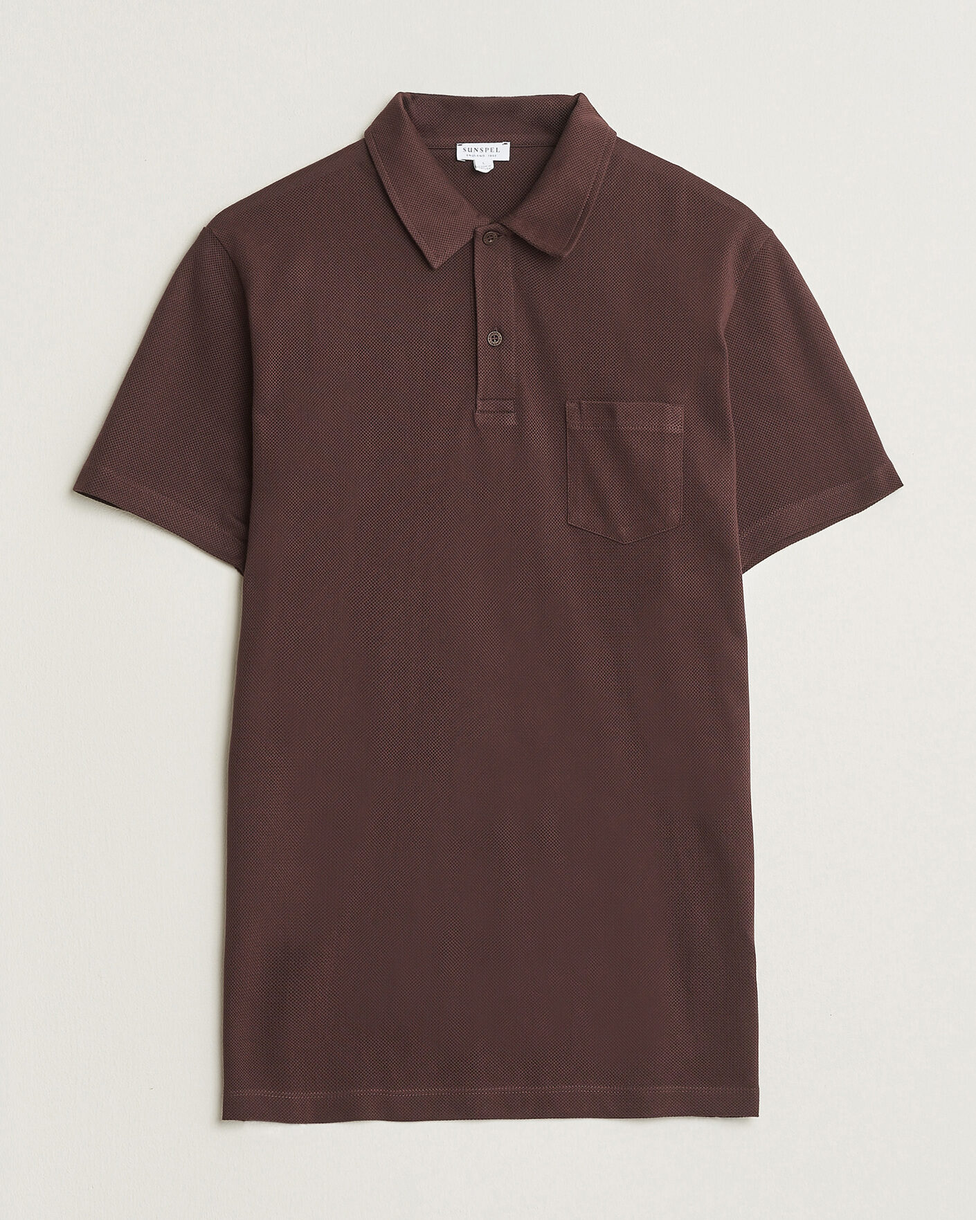 Herre | Pikéer | Sunspel | Riviera Polo Shirt Dark Brown