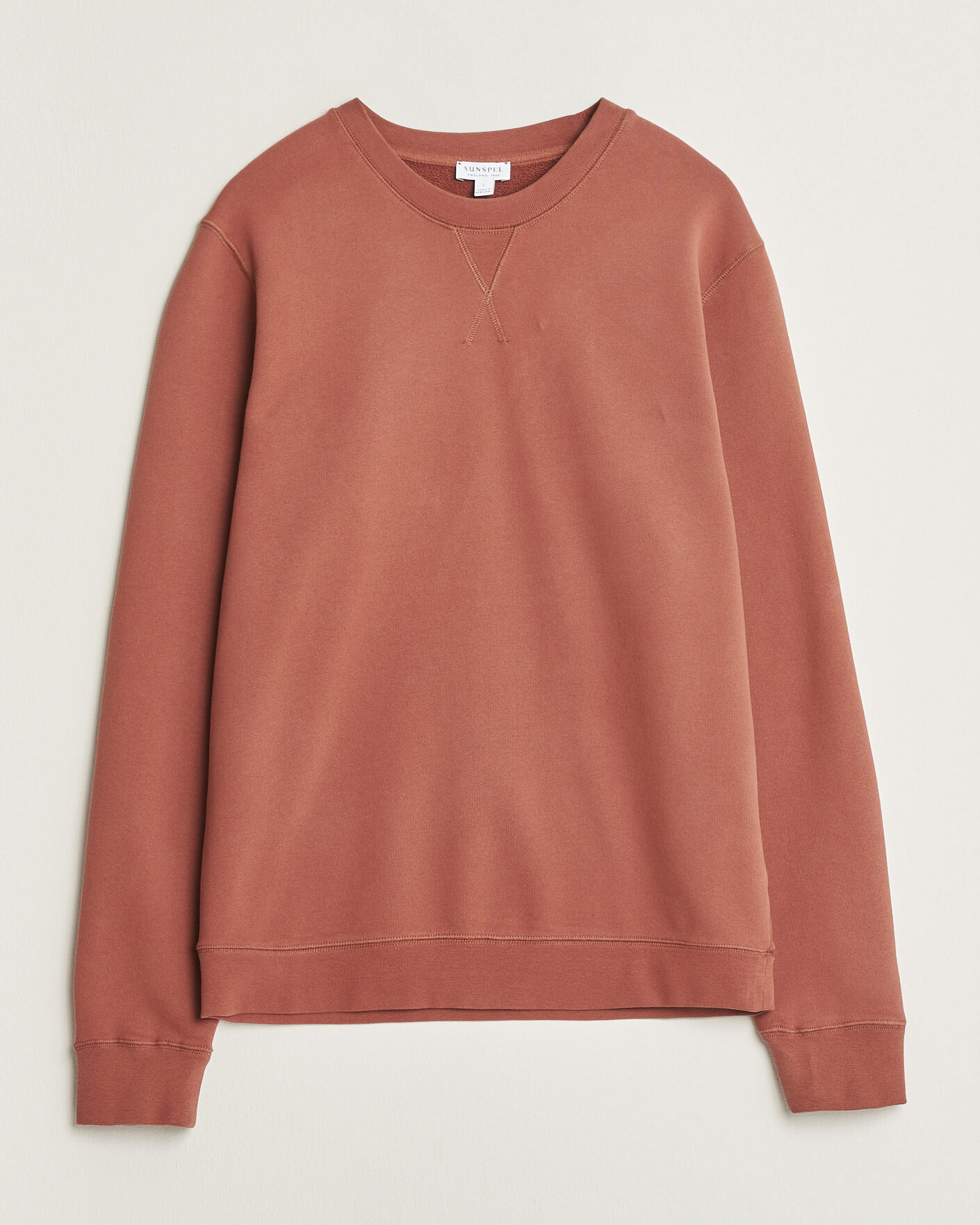 Herre | Gensere | Sunspel | Loopback Sweatshirt Dark Tabacco