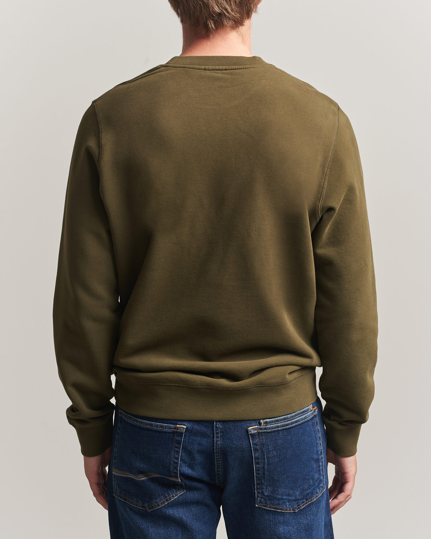 Herre | Gensere | Sunspel | Loopback Sweatshirt Loden Green