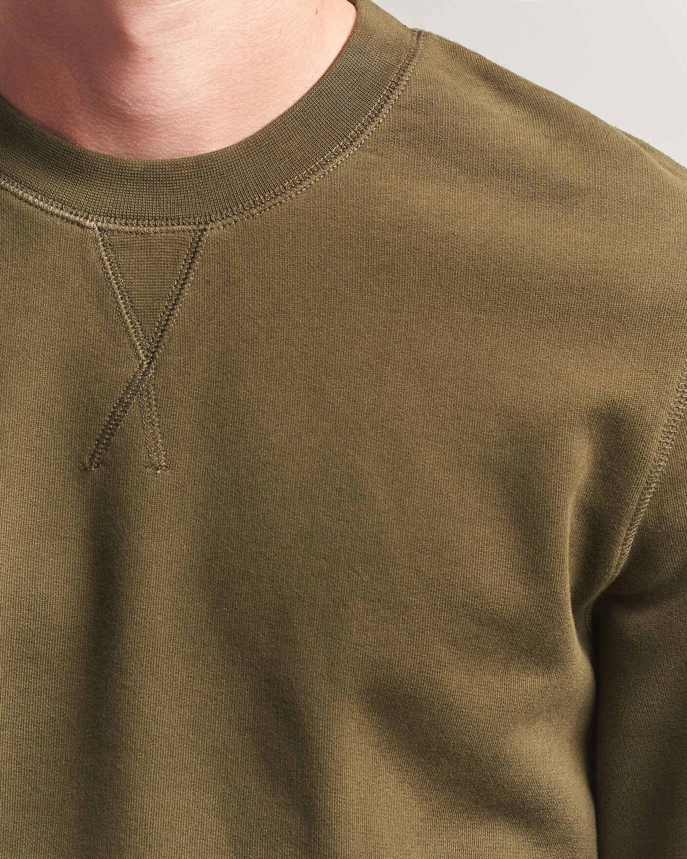 Herre | Gensere | Sunspel | Loopback Sweatshirt Loden Green