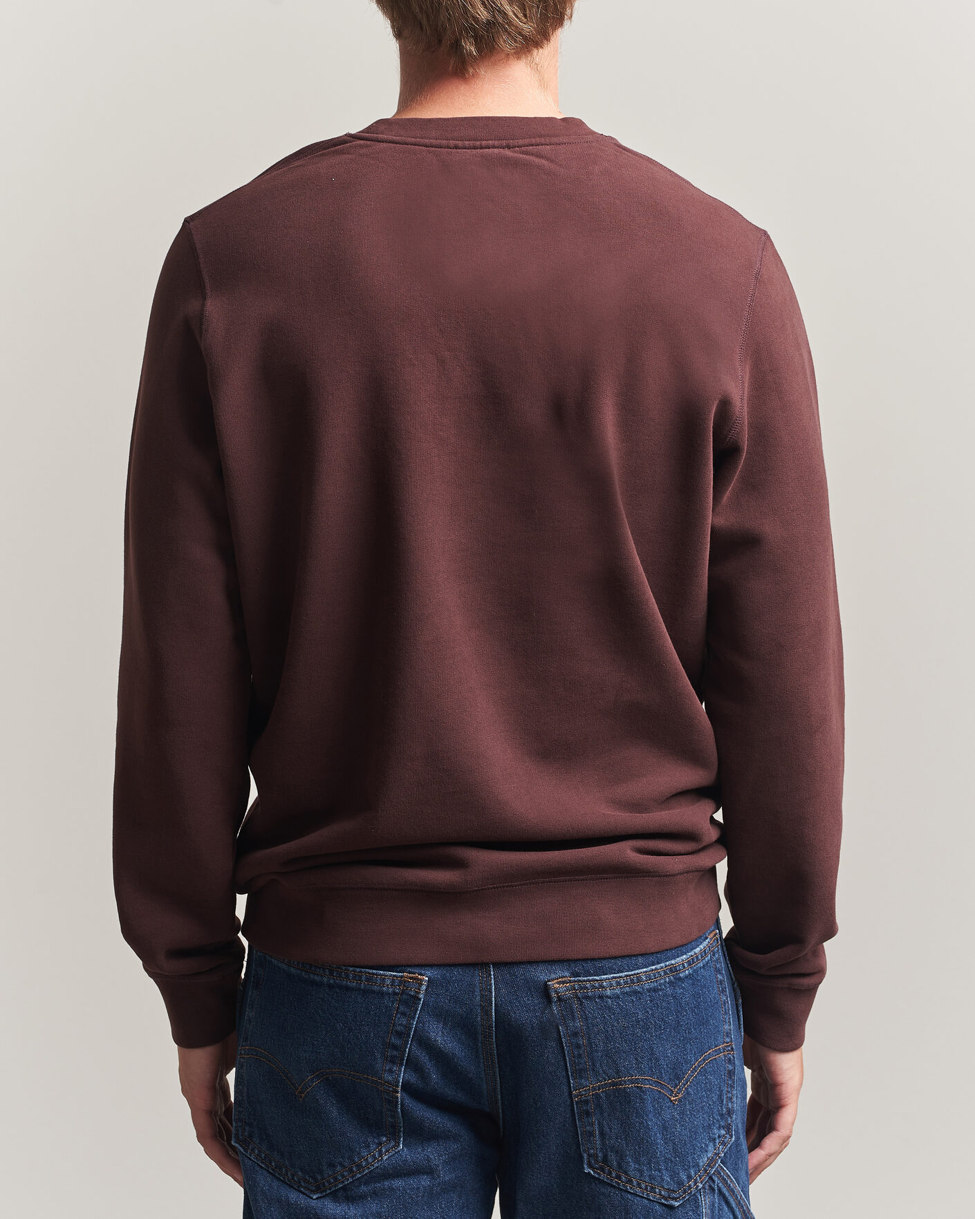 Herre | Gensere | Sunspel | Loopback Sweatshirt Dark Brown