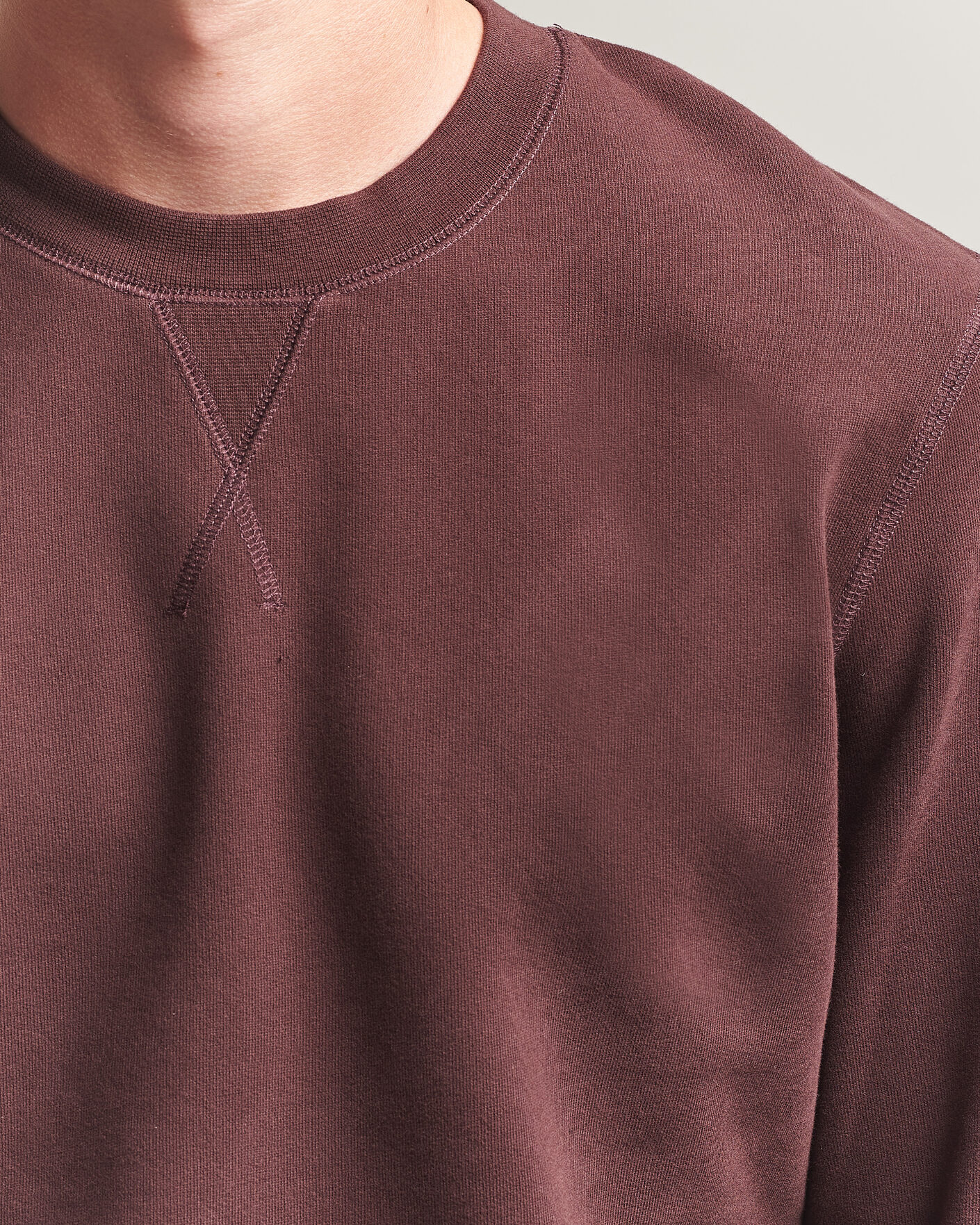 Herre | Gensere | Sunspel | Loopback Sweatshirt Dark Brown