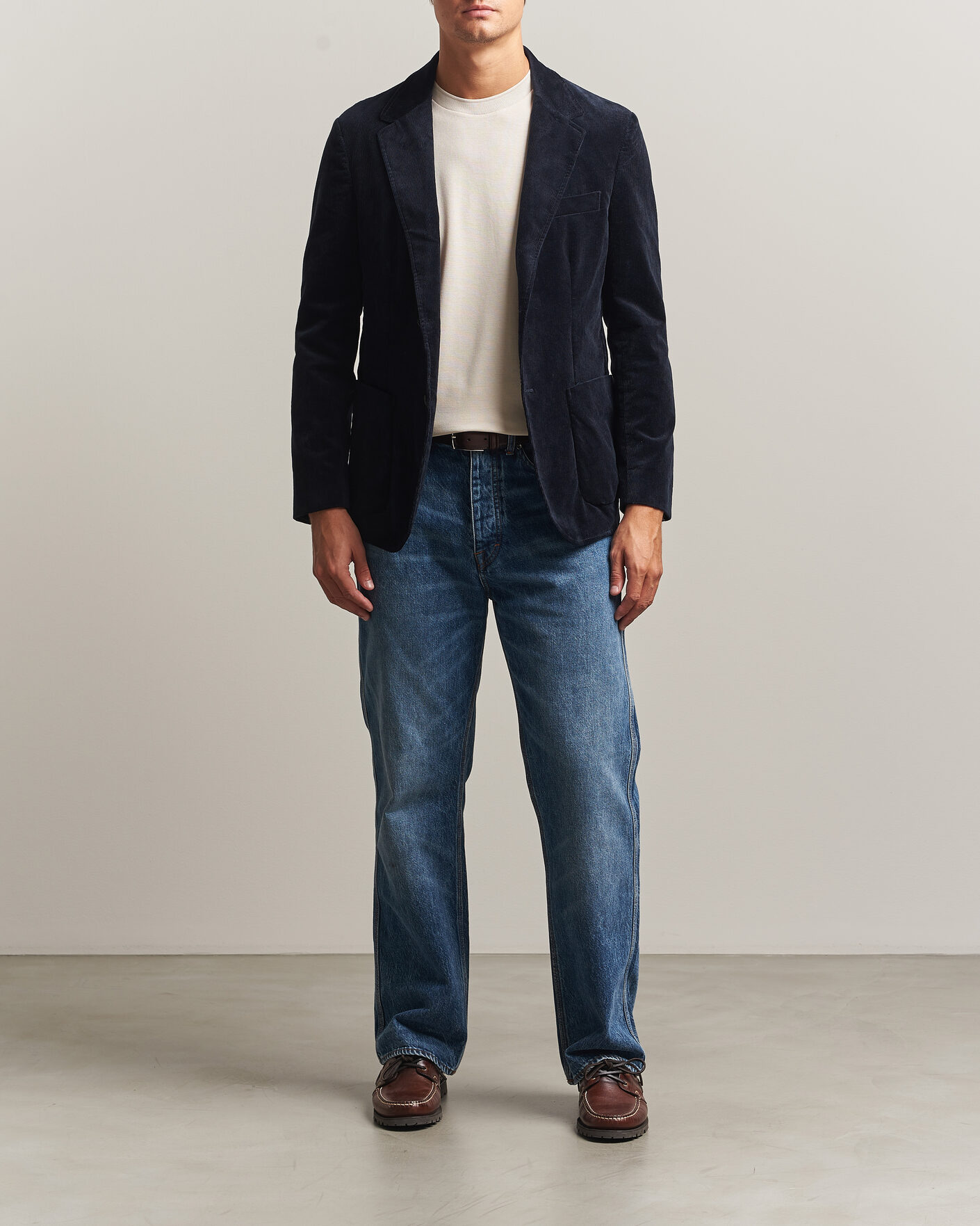 Herre | Dressjakker | Sunspel | Relaxed Corduroy Blazer Navy