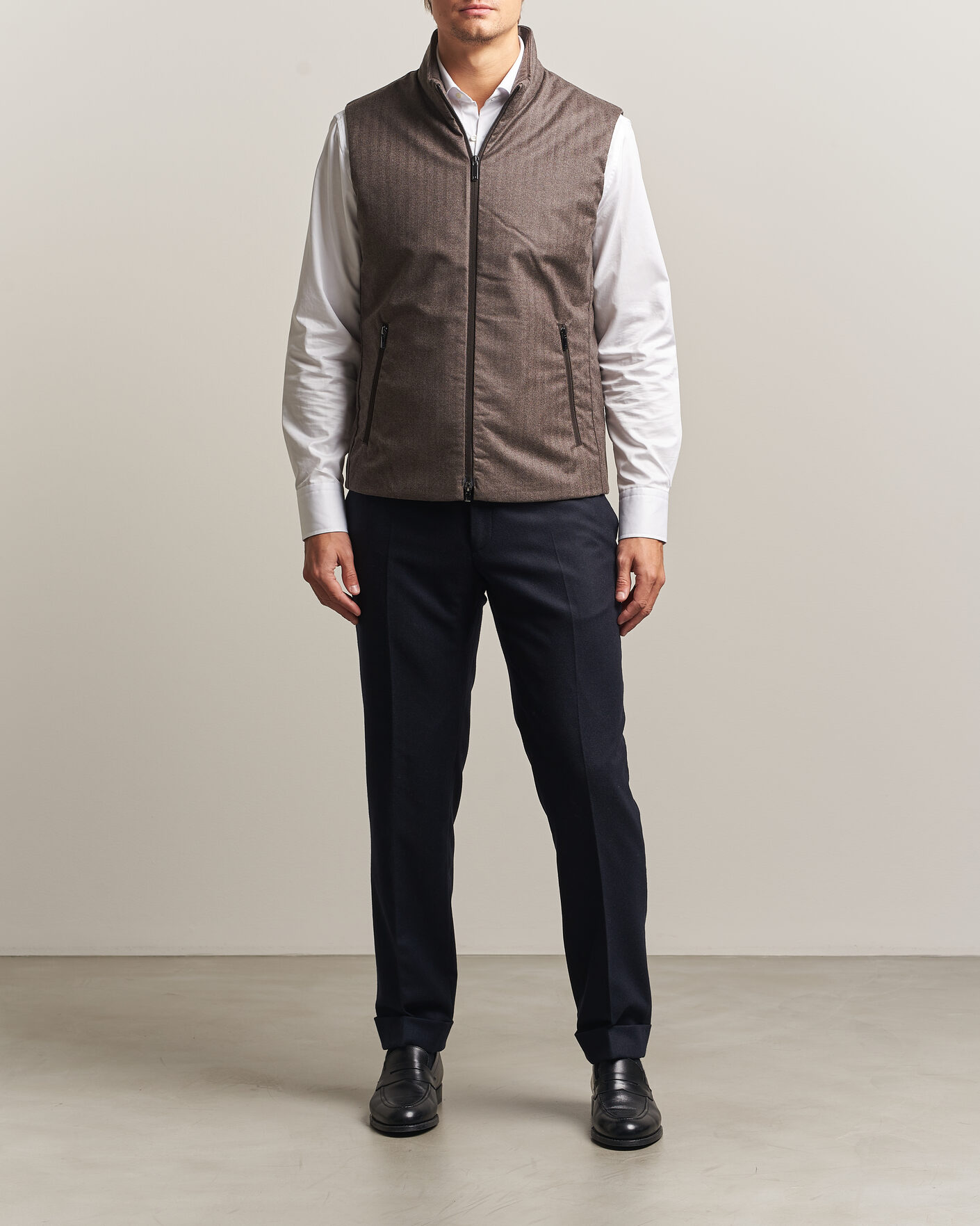 Herre | Vester | UBR | Raptor Lightweight Vest Savile Brown Herringbone