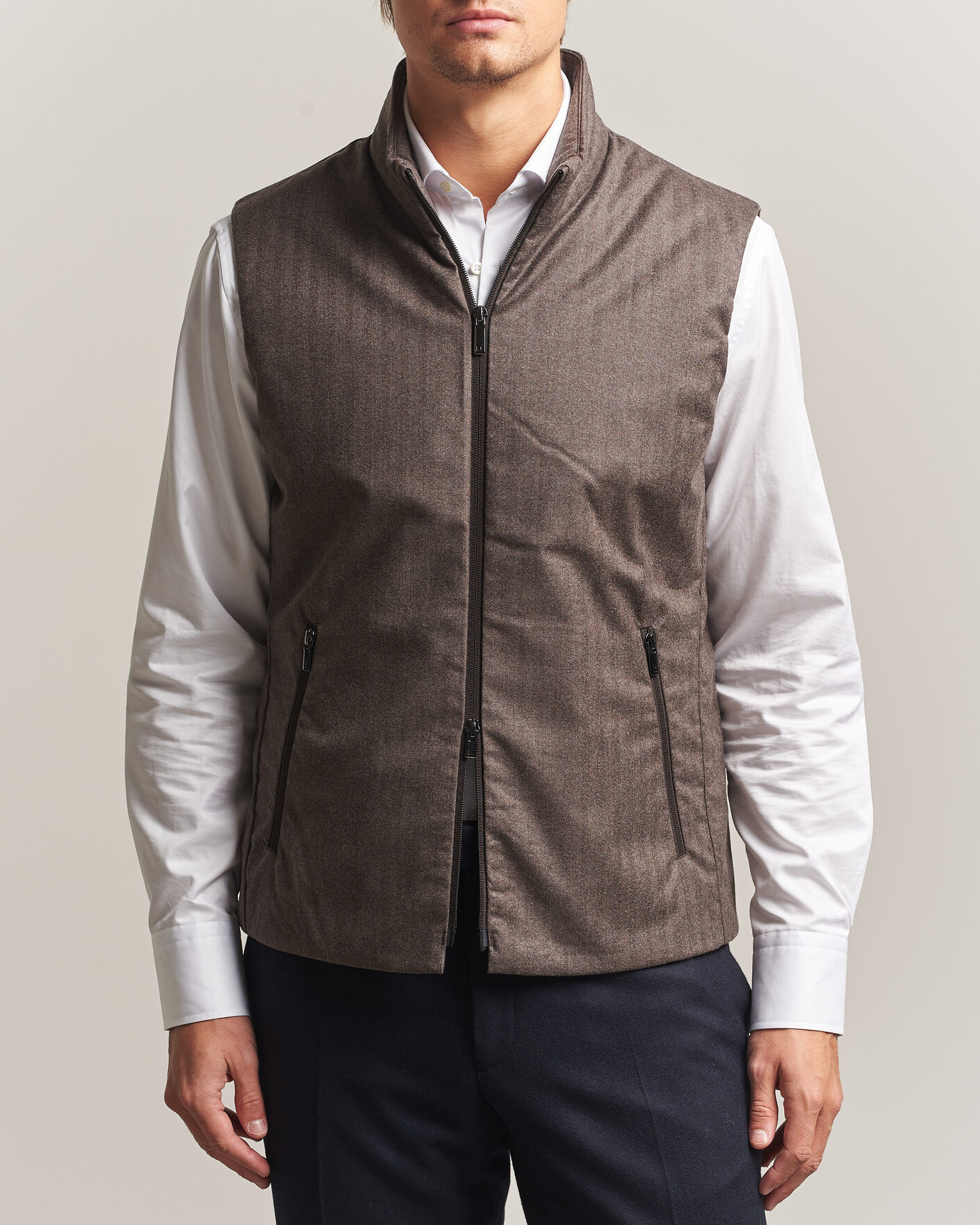 Herre | Vester | UBR | Raptor Lightweight Vest Savile Brown Herringbone