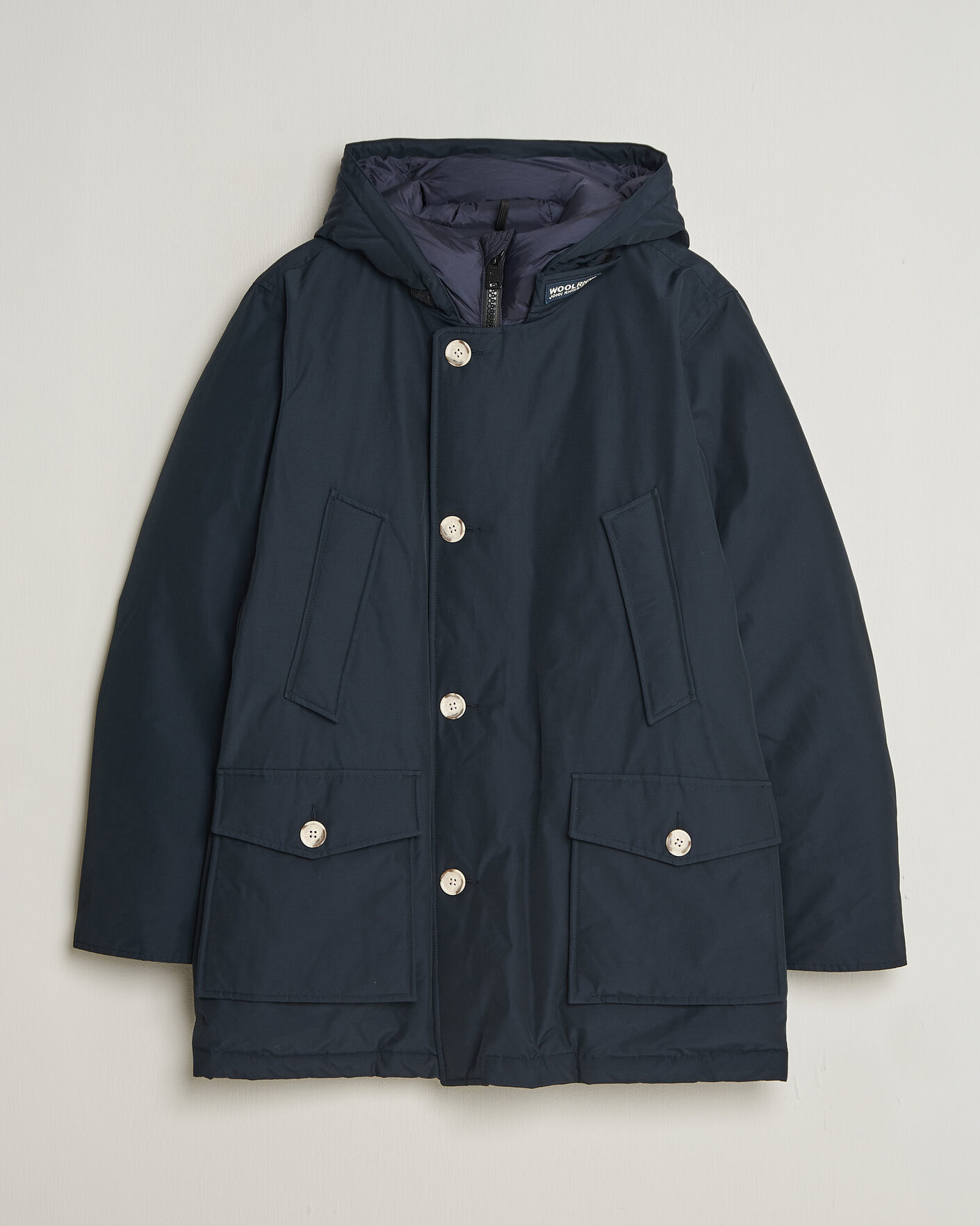 Herre | Jakker | Woolrich | Arctic Parka No Fur Melton Blue