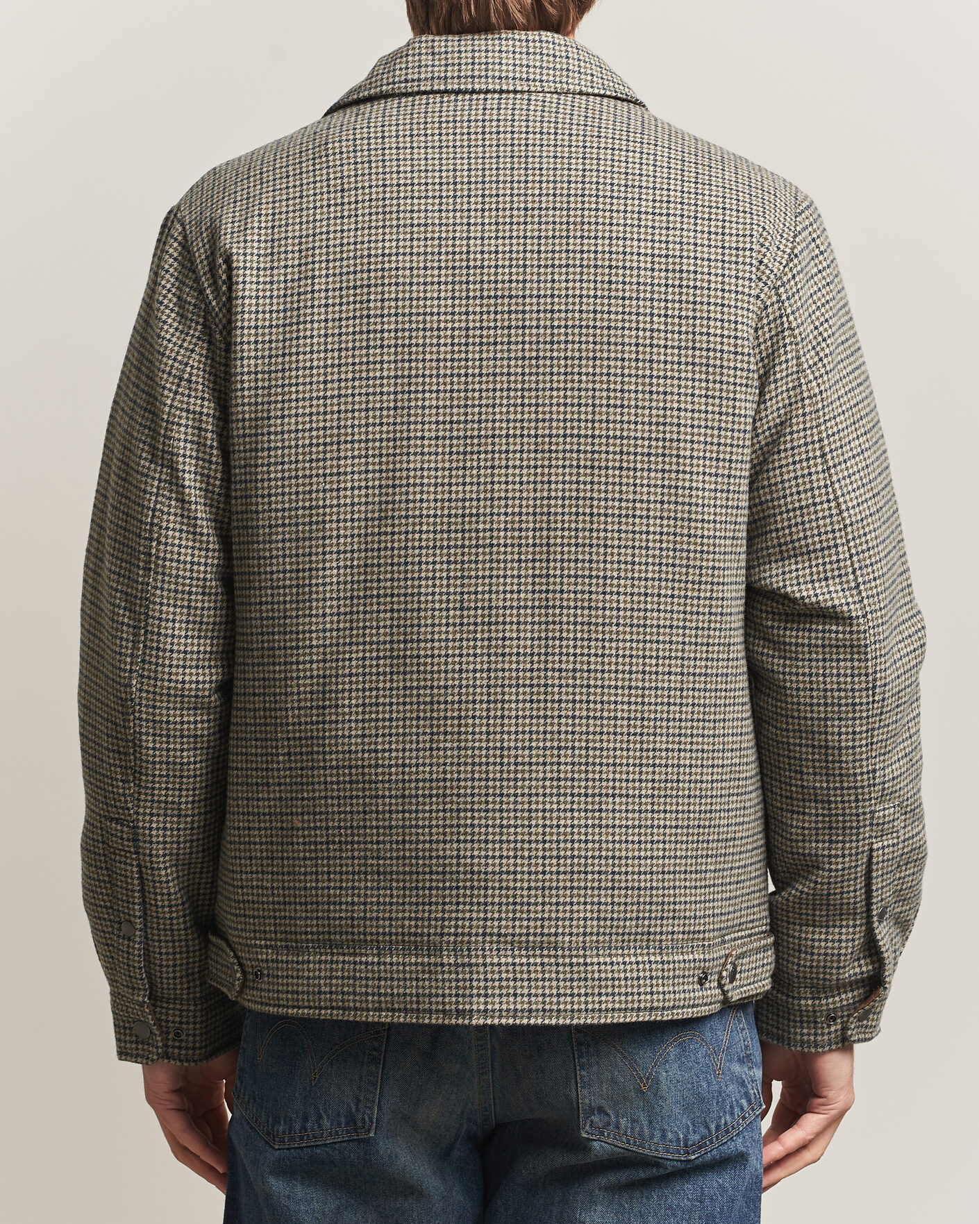 Herre | Jakker | Woolrich | Wool Check Light Padded Keating Shirt Jacket Brown