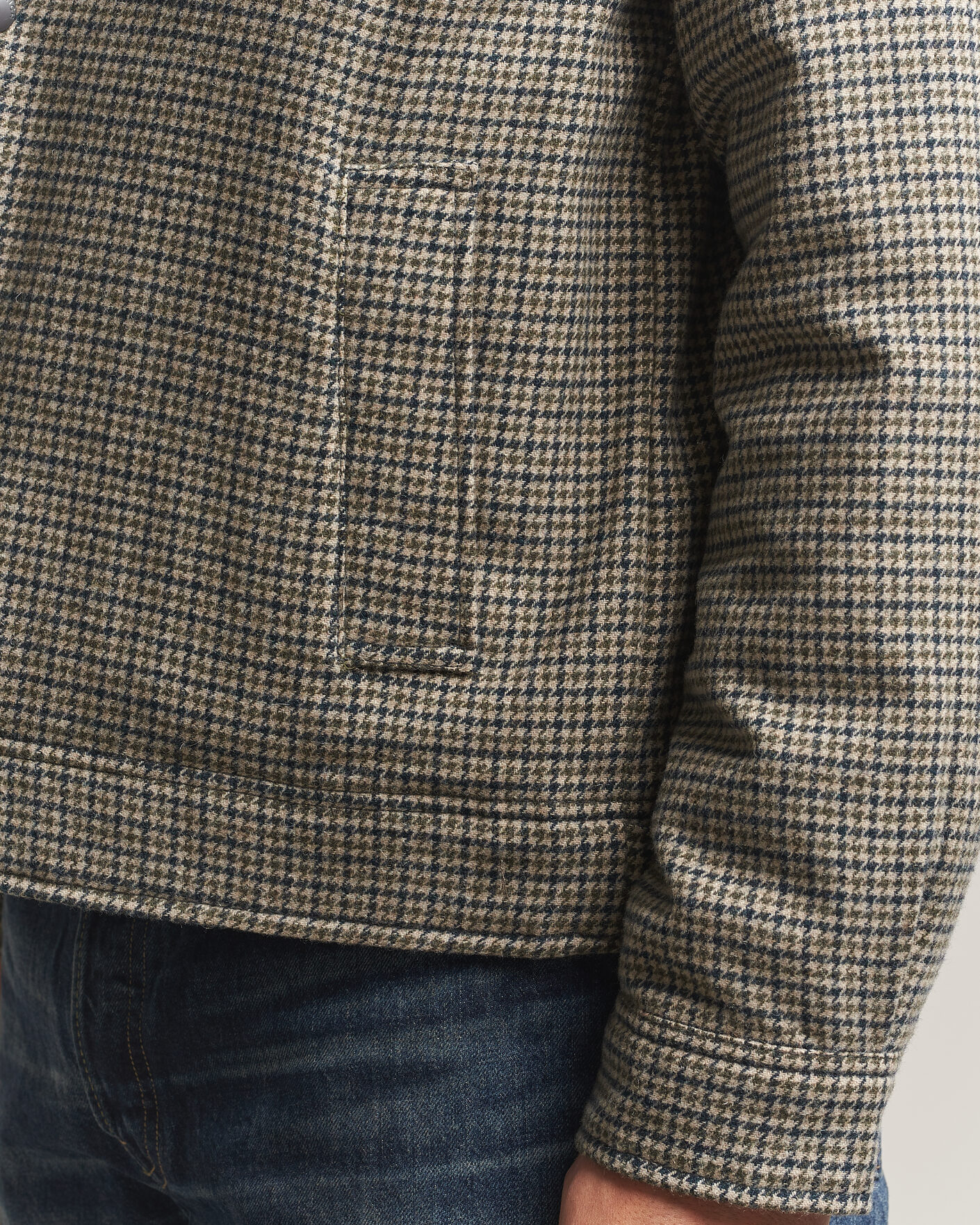 Herre | Jakker | Woolrich | Wool Check Light Padded Keating Shirt Jacket Brown
