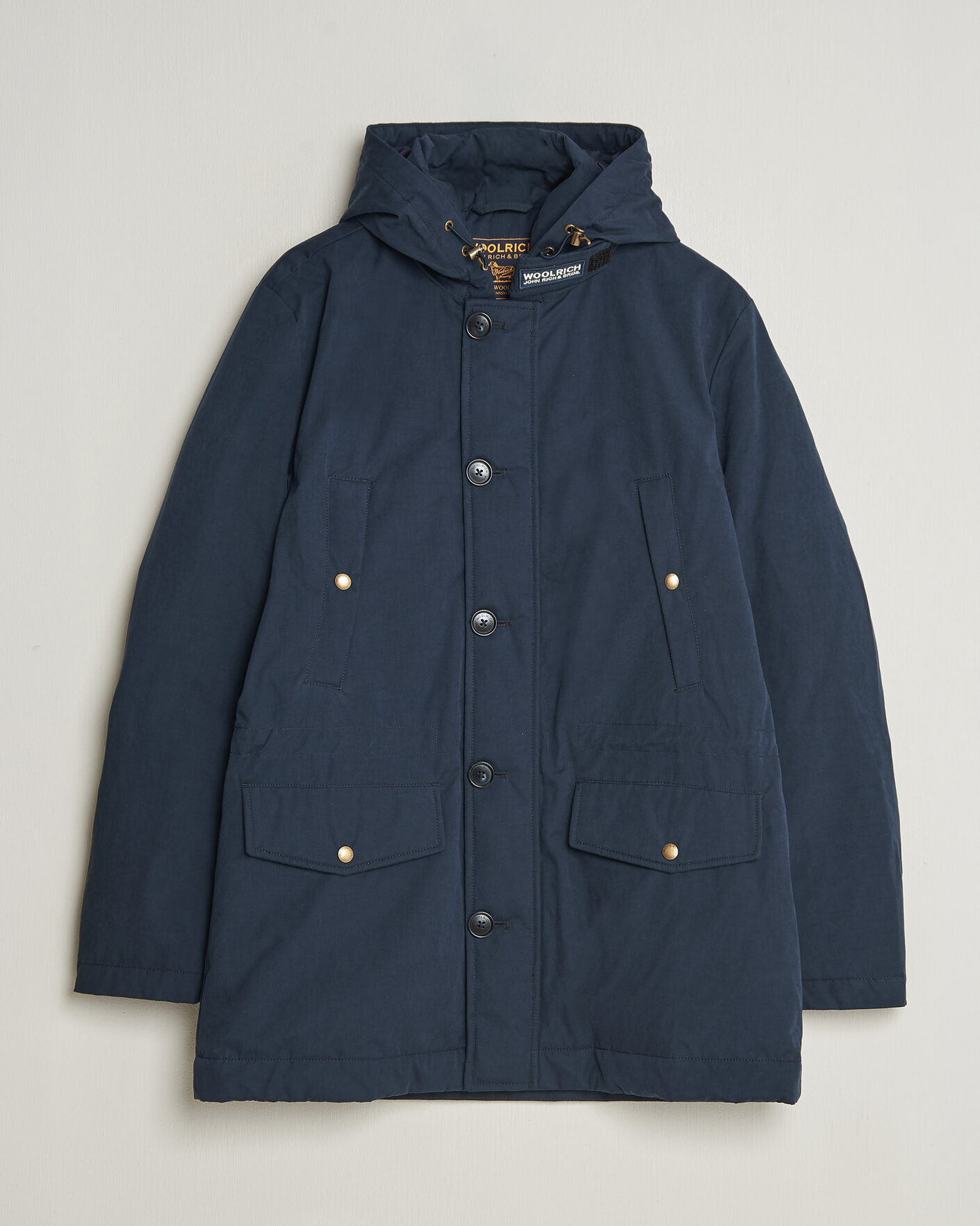 Herre | Jakker | Woolrich | Mountain Cloth Parka Melton Blue