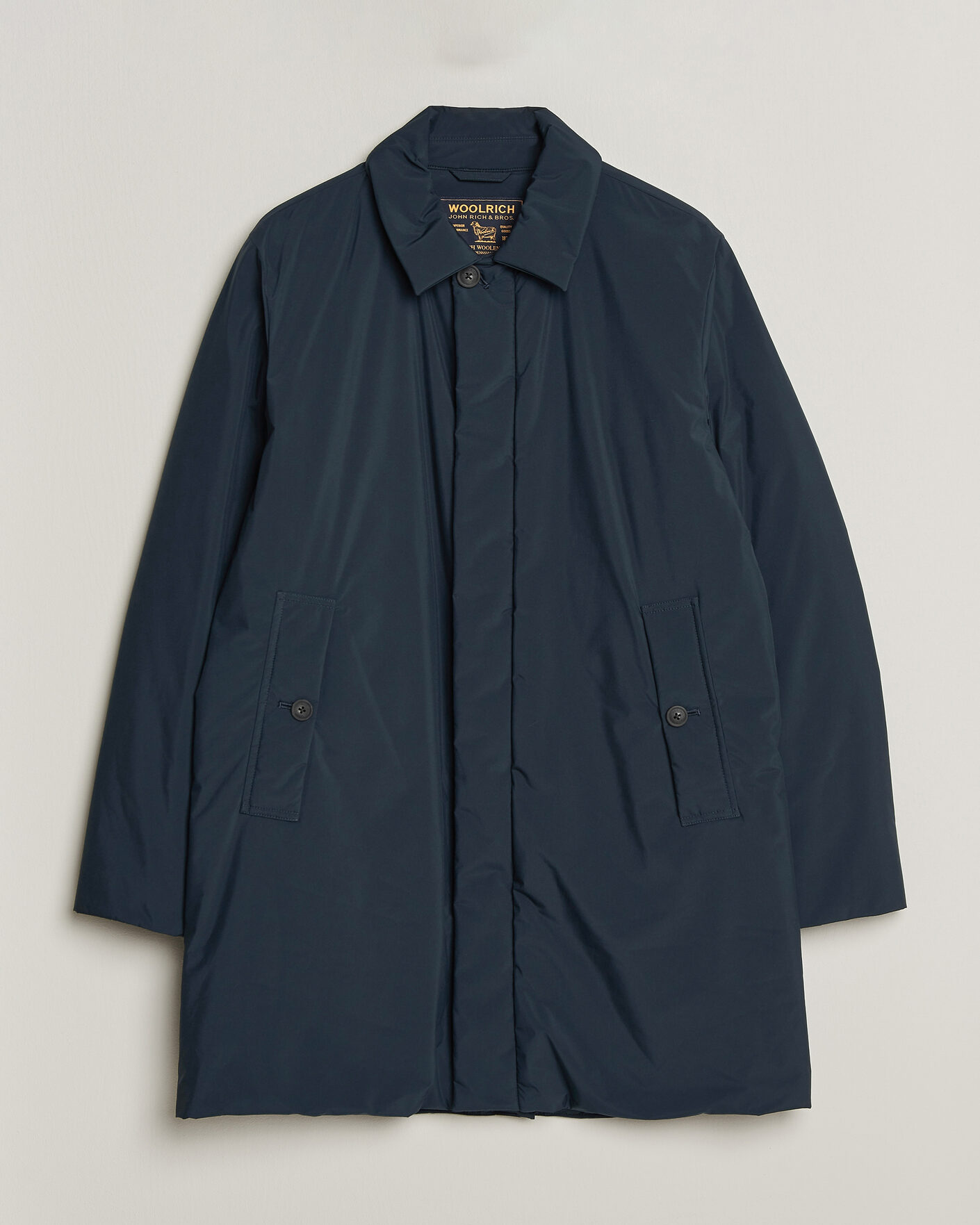 Herre | Jakker | Woolrich | Cloud Lamar Light Padded Coat Melton Blue