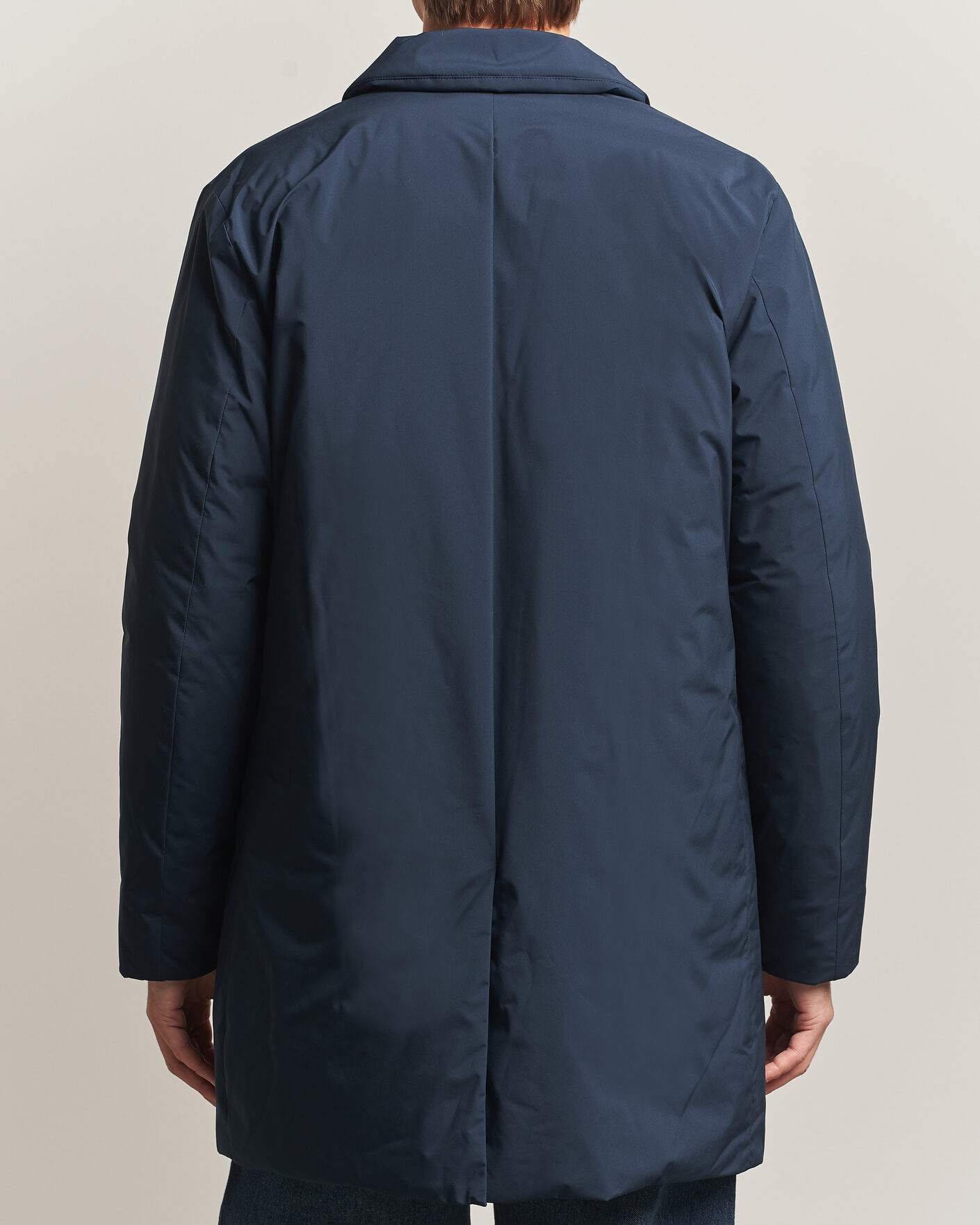 Herre | Jakker | Woolrich | Cloud Lamar Light Padded Coat Melton Blue