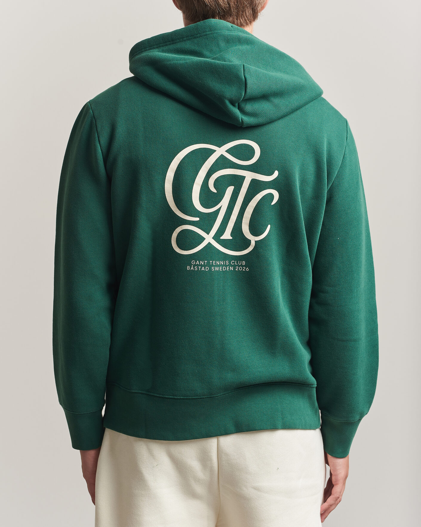 Herre | Gensere | Gant | Tournament Full Zip Hoodie Green