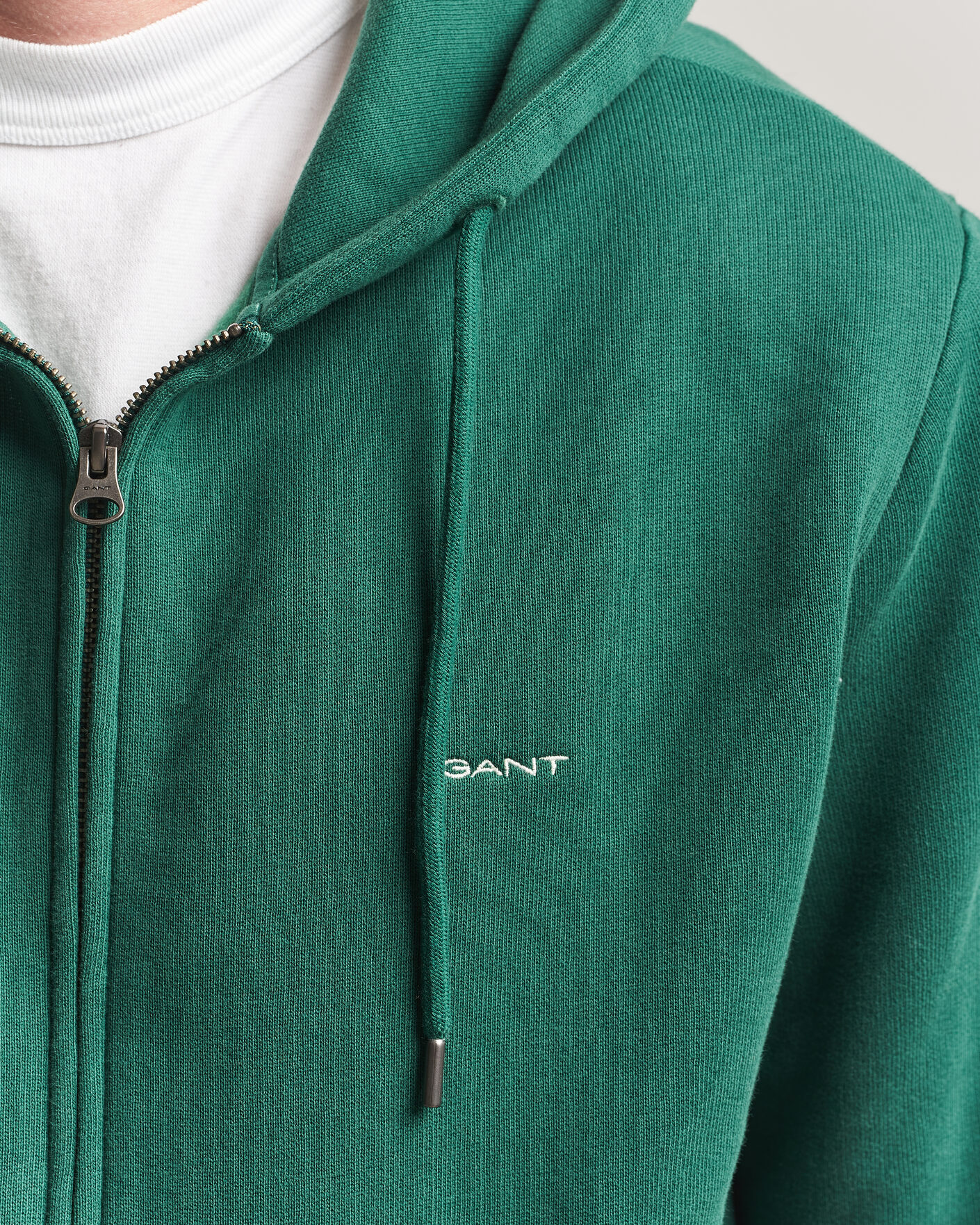 Herre | Gensere | Gant | Tournament Full Zip Hoodie Green