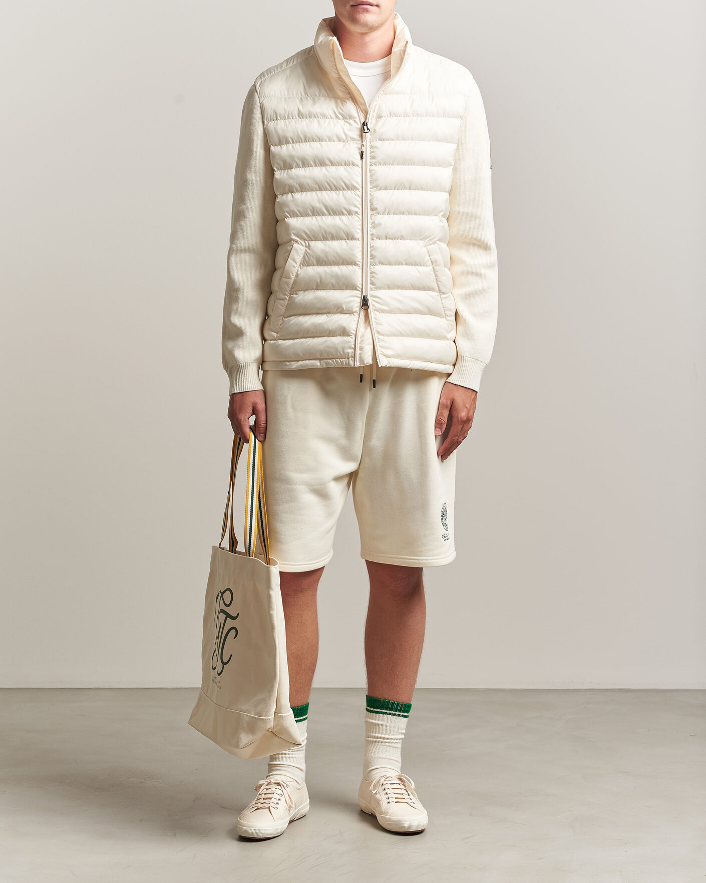 Herre | Jakker | Gant | Tournament Mixed Media Jacket Cream