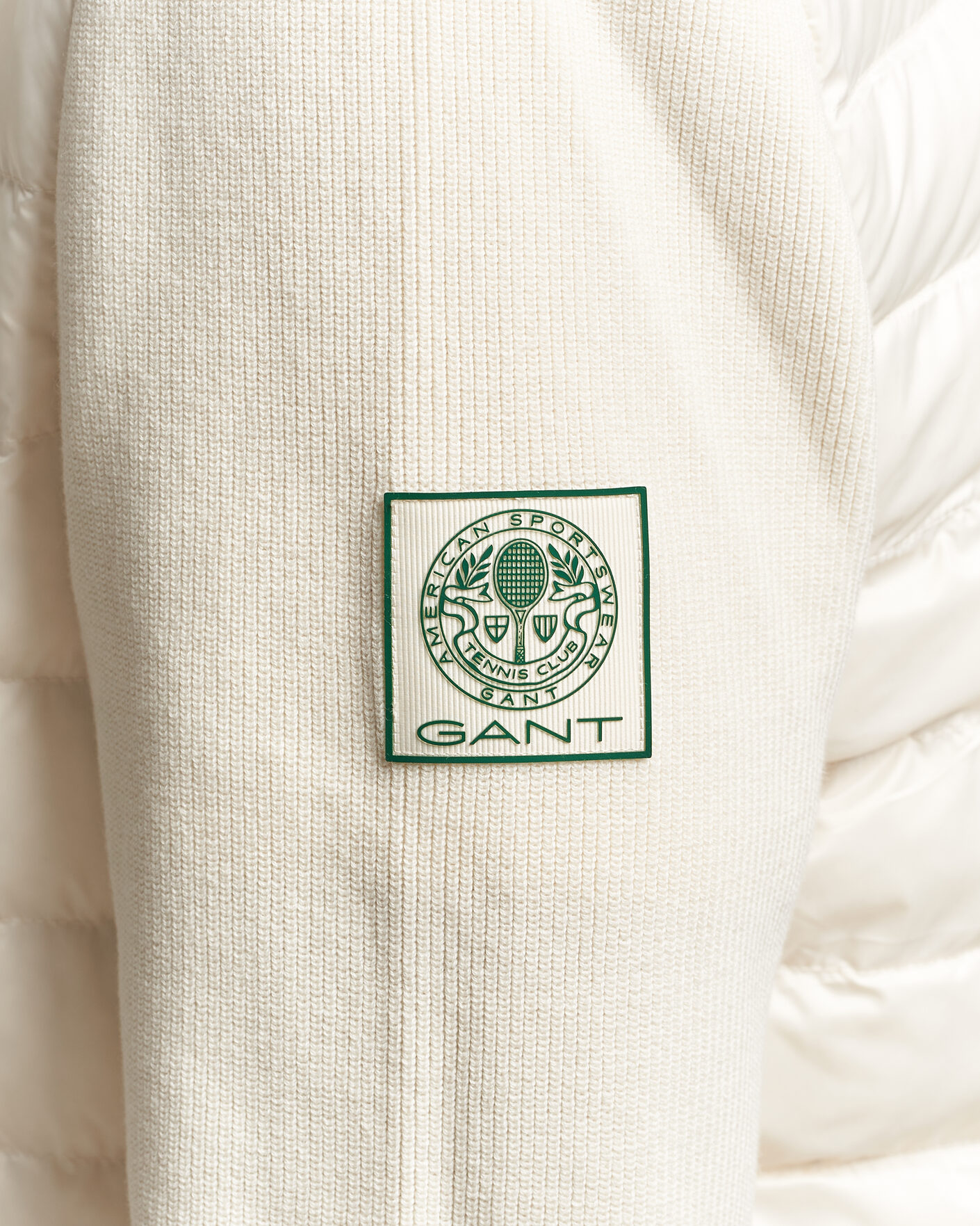 Herre | Jakker | Gant | Tournament Mixed Media Jacket Cream