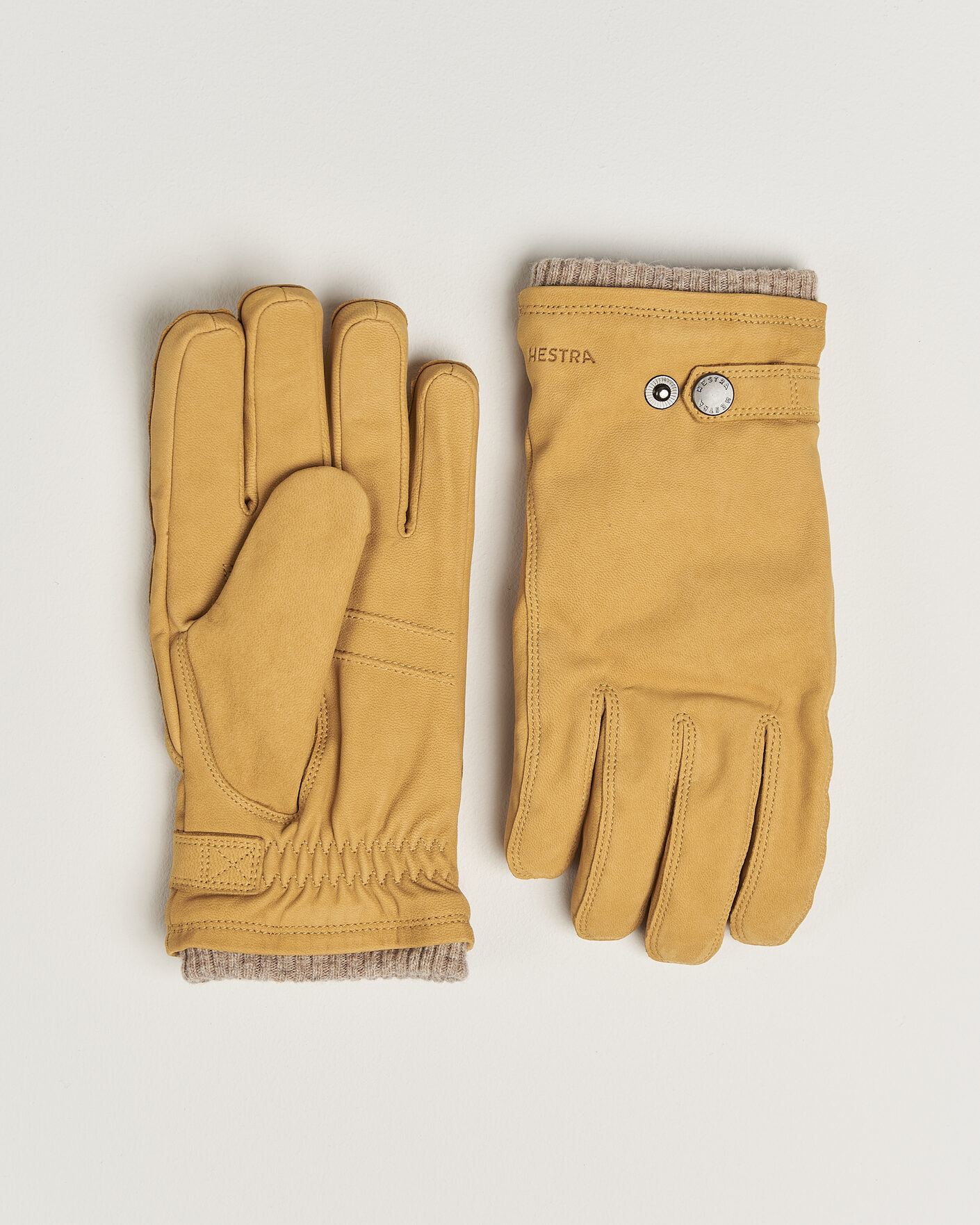 Herre | Hansker | Hestra | Bergvik Fleece Liner Buckle Nubuck Glove Tan