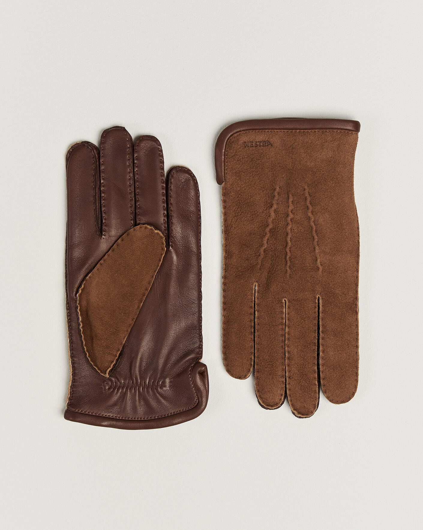 Herre | Hansker | Hestra | Balthazar Suede/Nappa Leather Glove Brown