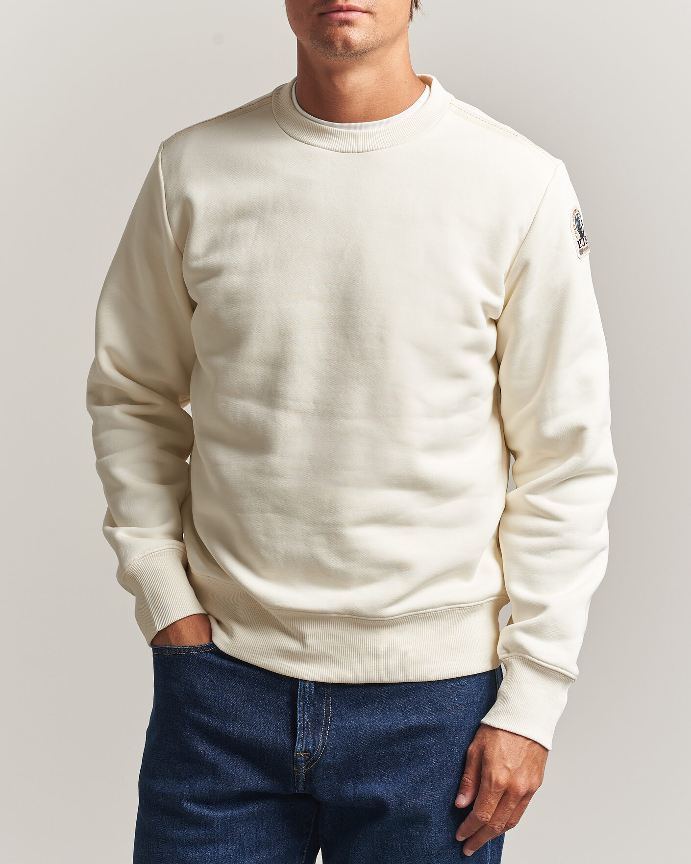 Herre | Gensere | Parajumpers | K2 Super Easy Sweatshirt Warm Ivory