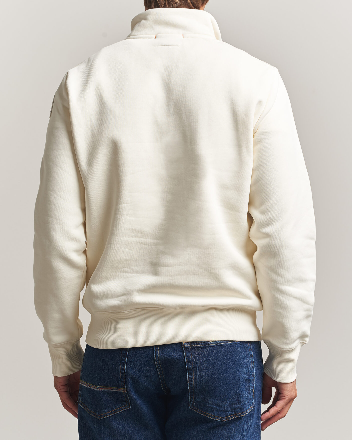 Herre | Gensere | Parajumpers | Broad Peak Super Easy Half Zip Sweatshirt Warm Ivory