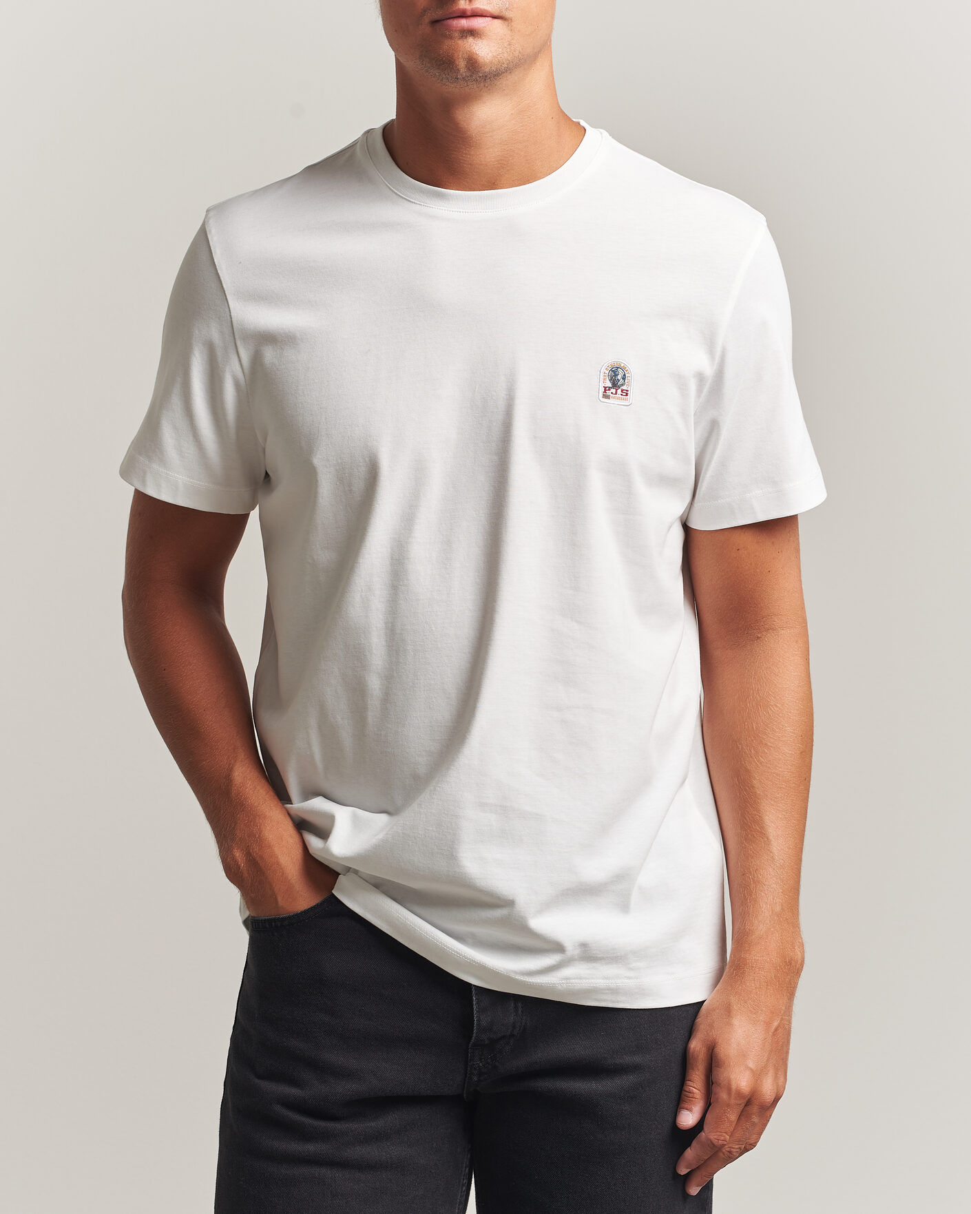 Herre | T-Shirts | Parajumpers | Patch Super Easy T-Shirt White