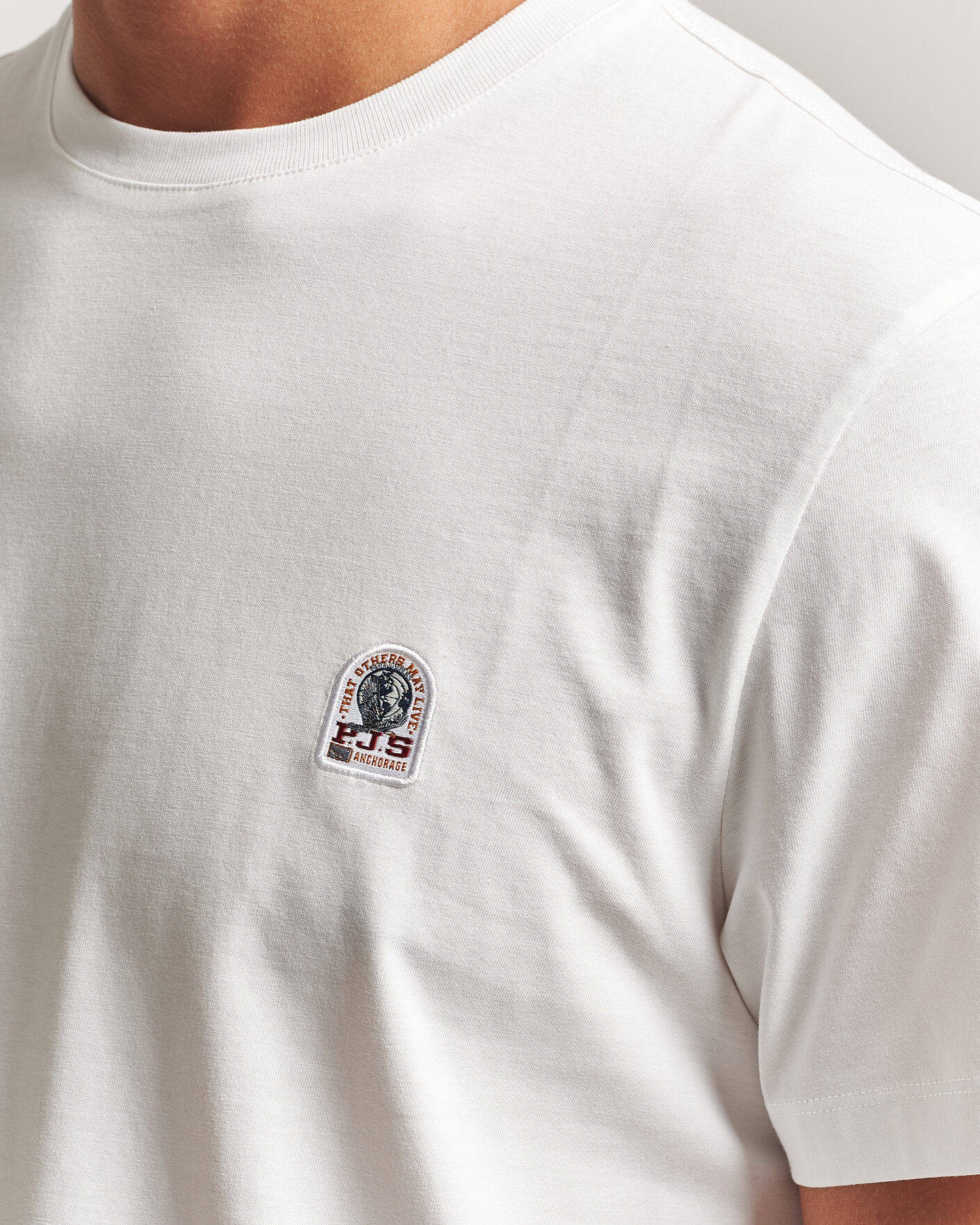 Herre | T-Shirts | Parajumpers | Patch Super Easy T-Shirt White