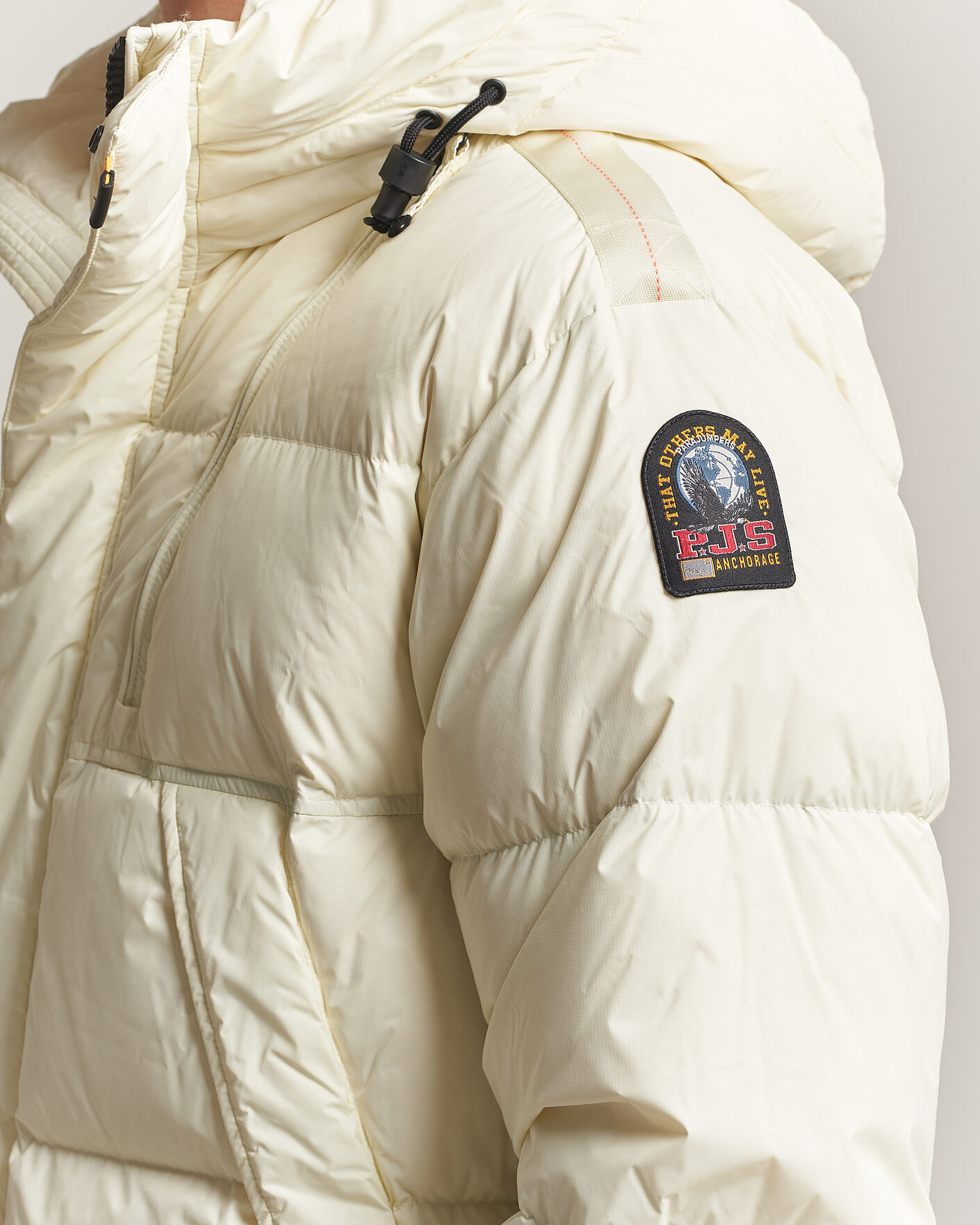 Herre | Jakker | Parajumpers | Cloud Ripstop Polar Puffer Jacket Warm Ivory