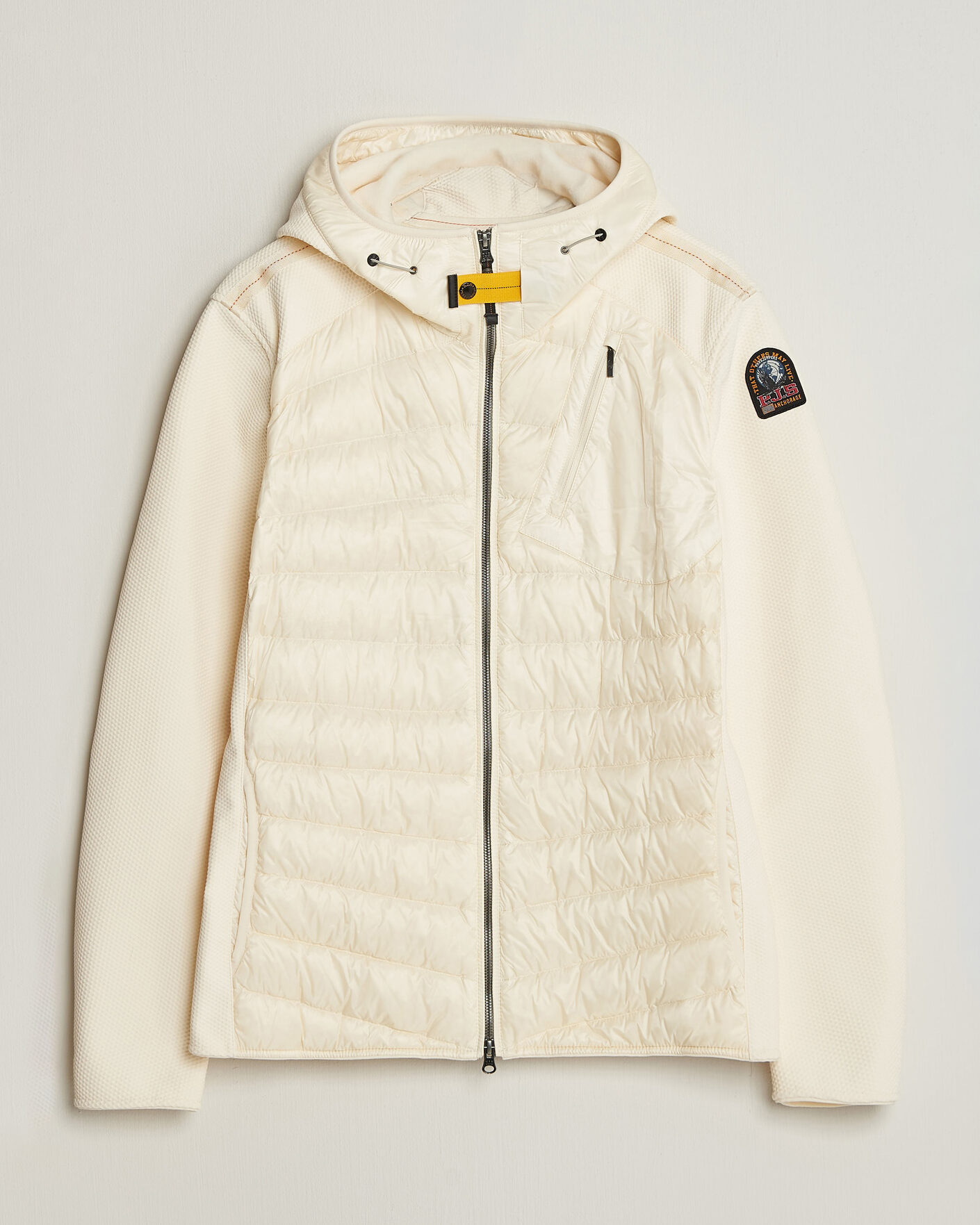 Herre | Jakker | Parajumpers | Nolan Warm Up Hybrid Hooded Jacket Warm Ivory