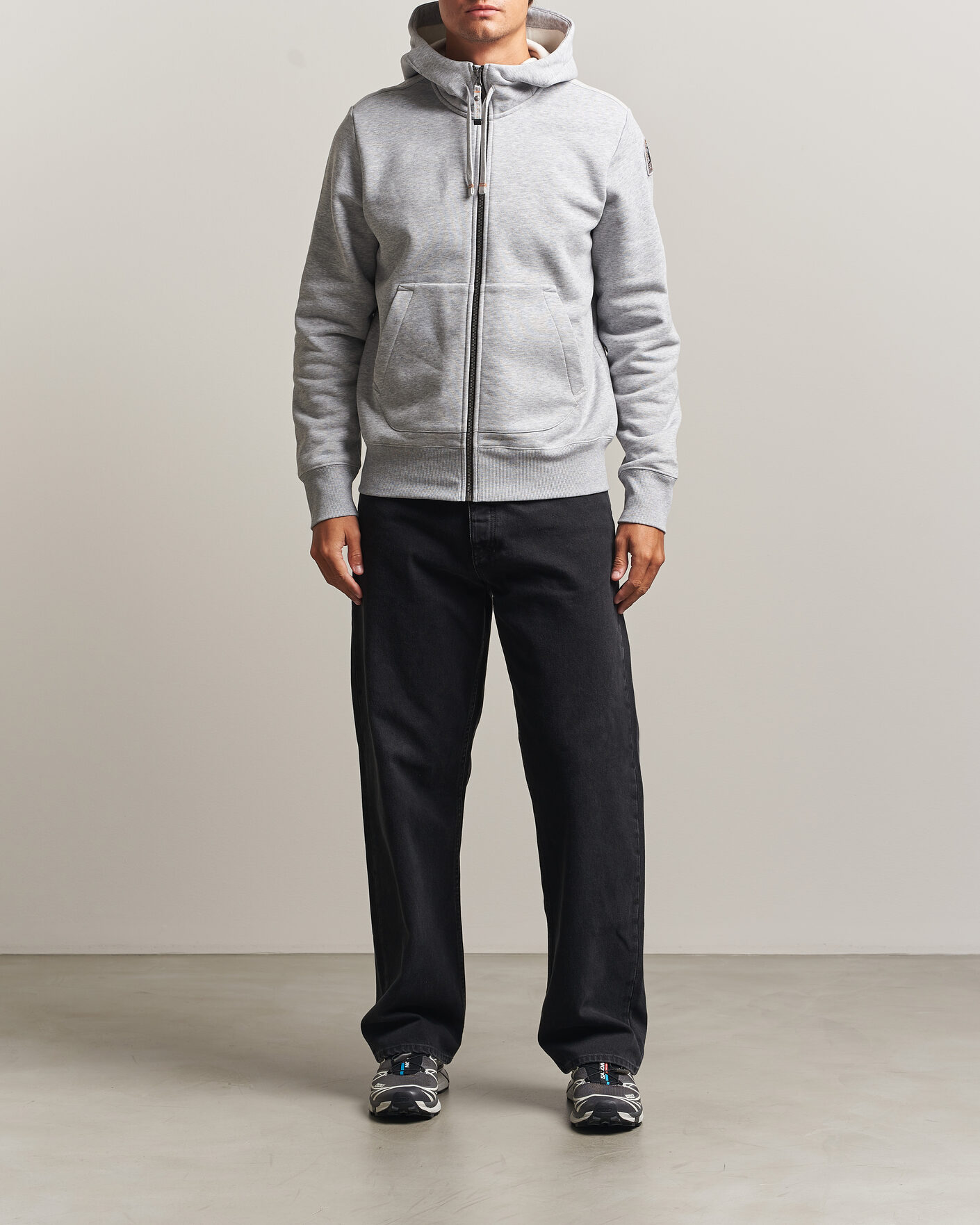 Herre | Gensere | Parajumpers | Charlie Super Easy Full Zip Ash Grey Melange