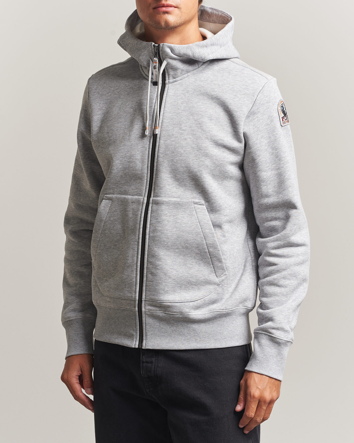 Herre | Gensere | Parajumpers | Charlie Super Easy Full Zip Ash Grey Melange
