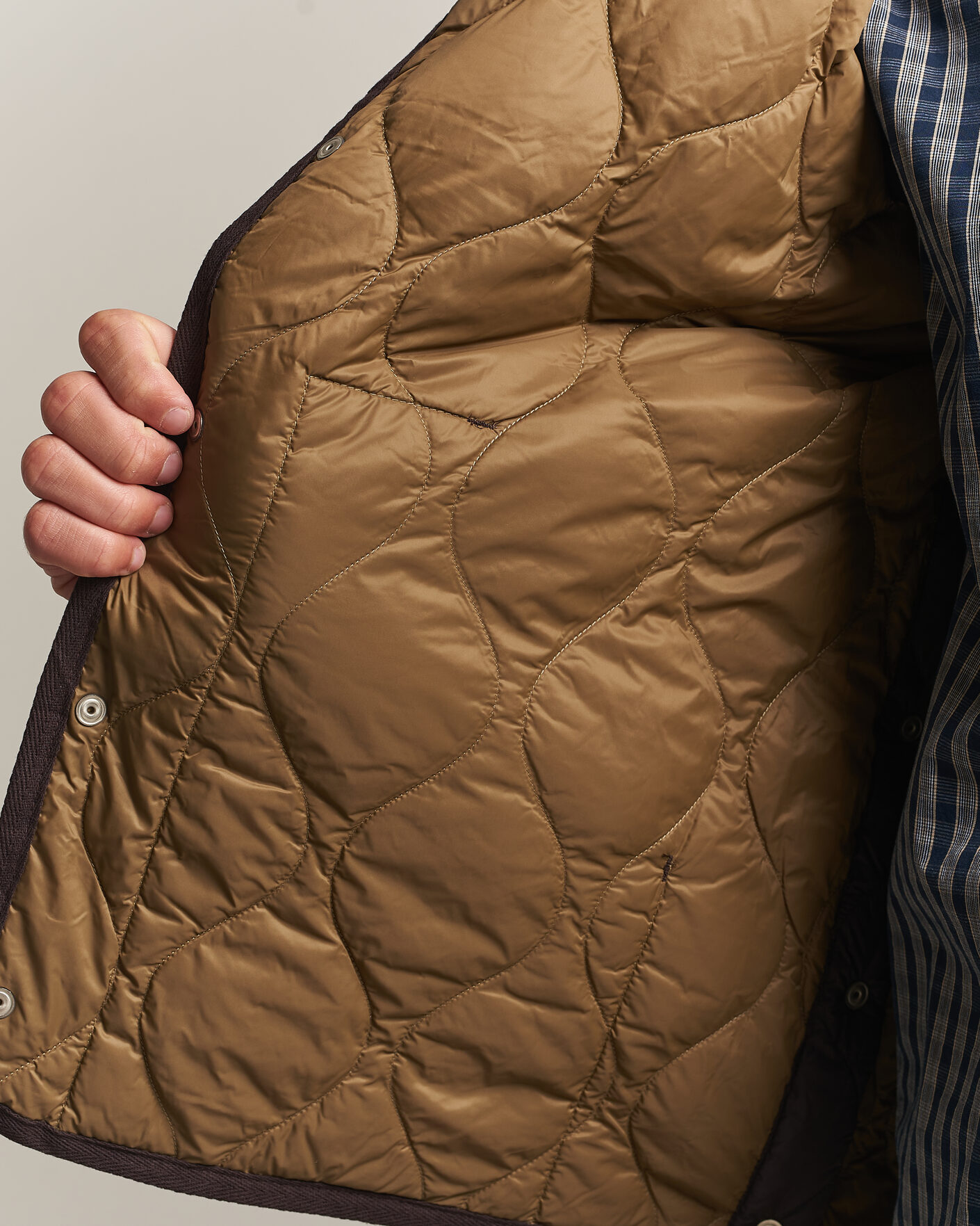 Herre | Vester | TAION | Military Crew Neck Down Vest Dark Choco