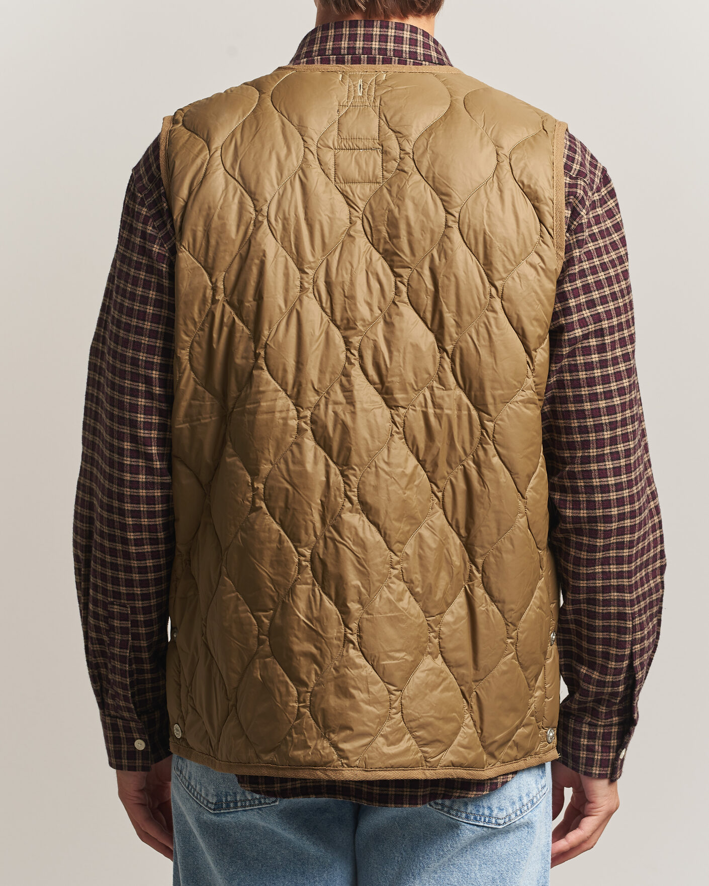 Herre | Vester | TAION | Military Crew Neck Down Vest Dark Khaki Olive