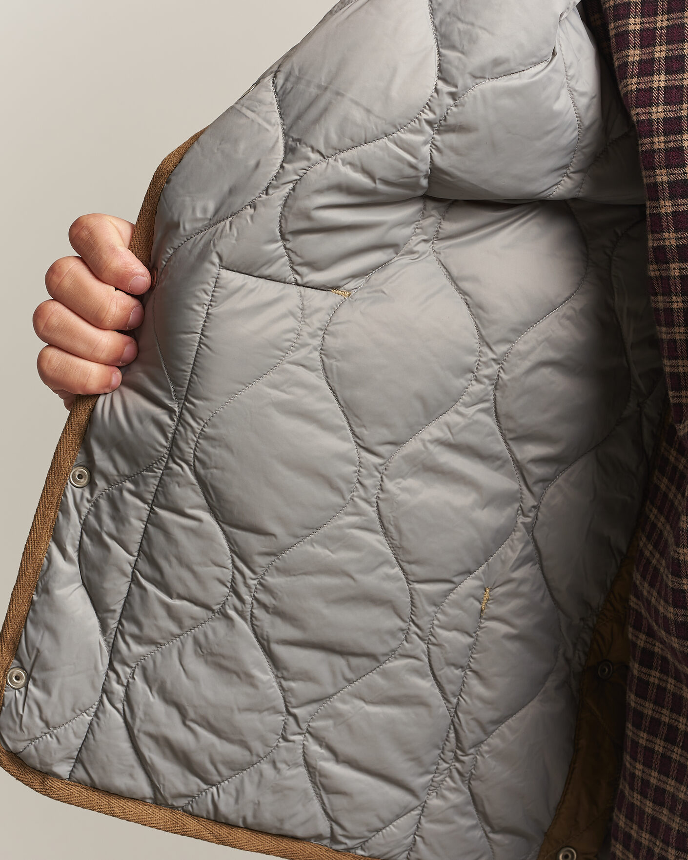 Herre | Vester | TAION | Military Crew Neck Down Vest Dark Khaki Olive