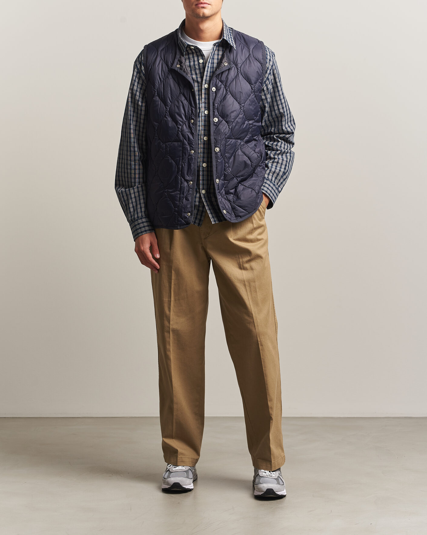 Herre | Vester | TAION | Military Crew Neck Down Vest Dark Navy
