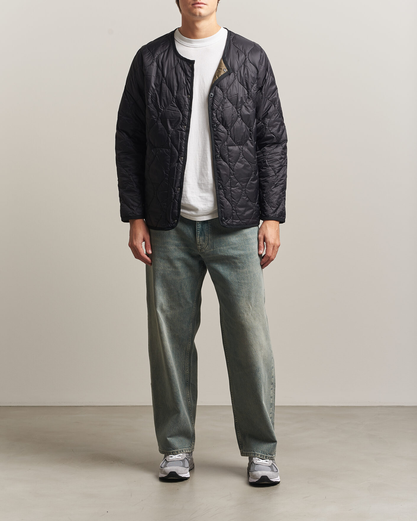 Herre | Jakker | TAION | Military Crew Neck Down Jacket Black