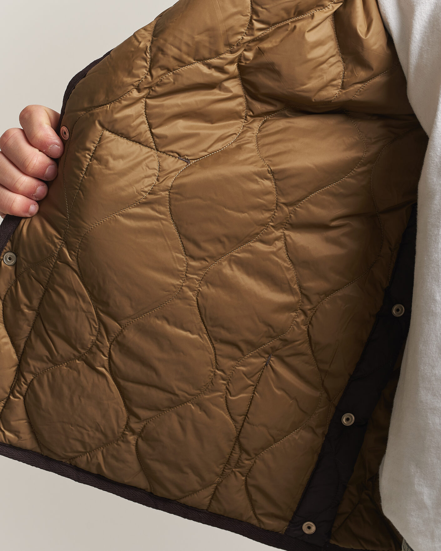 Herre | Jakker | TAION | Military Crew Neck Down Jacket Dark Choco