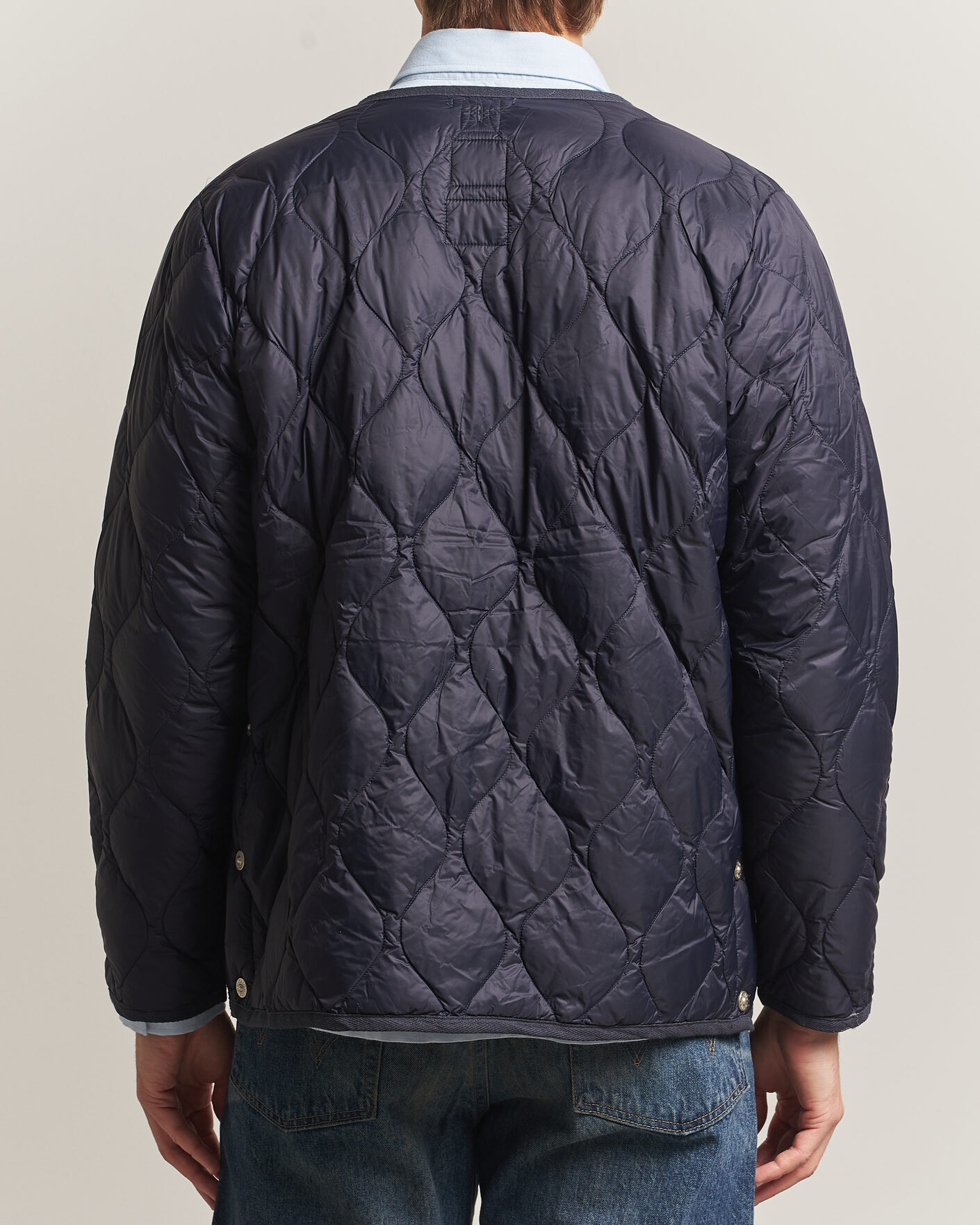 Herre | Jakker | TAION | Military Crew Neck Down Jacket Dark Navy