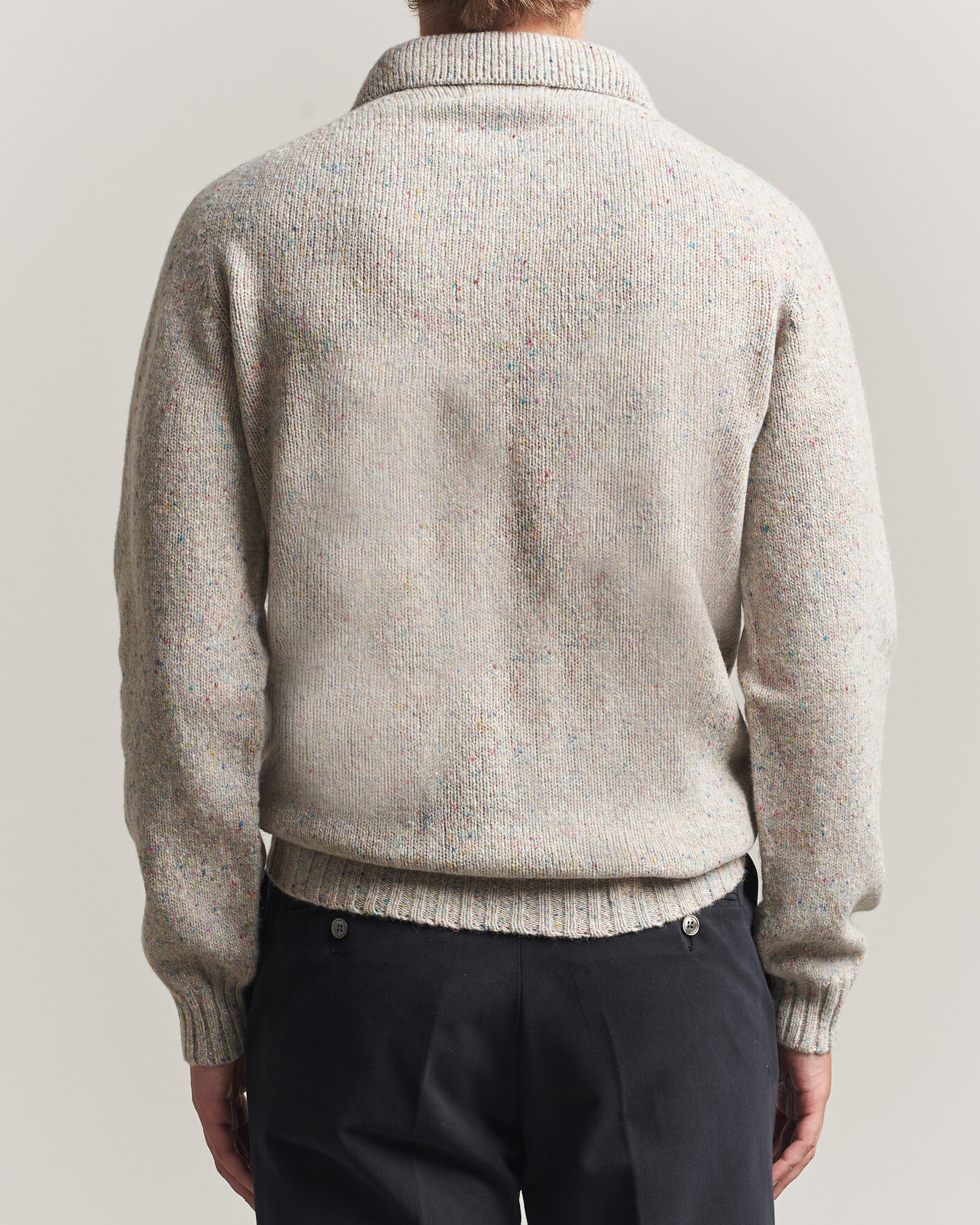 Herre | Gensere | Harley Of Scotland | Donegal Wool Polo Machair