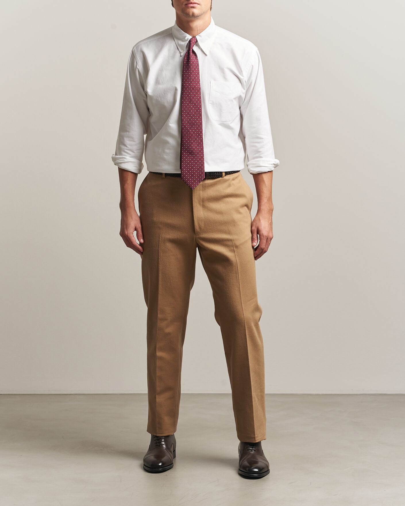 Herre | Skjorter | Kamakura Shirts | Ametora Japanese Oxford BD Shirt White