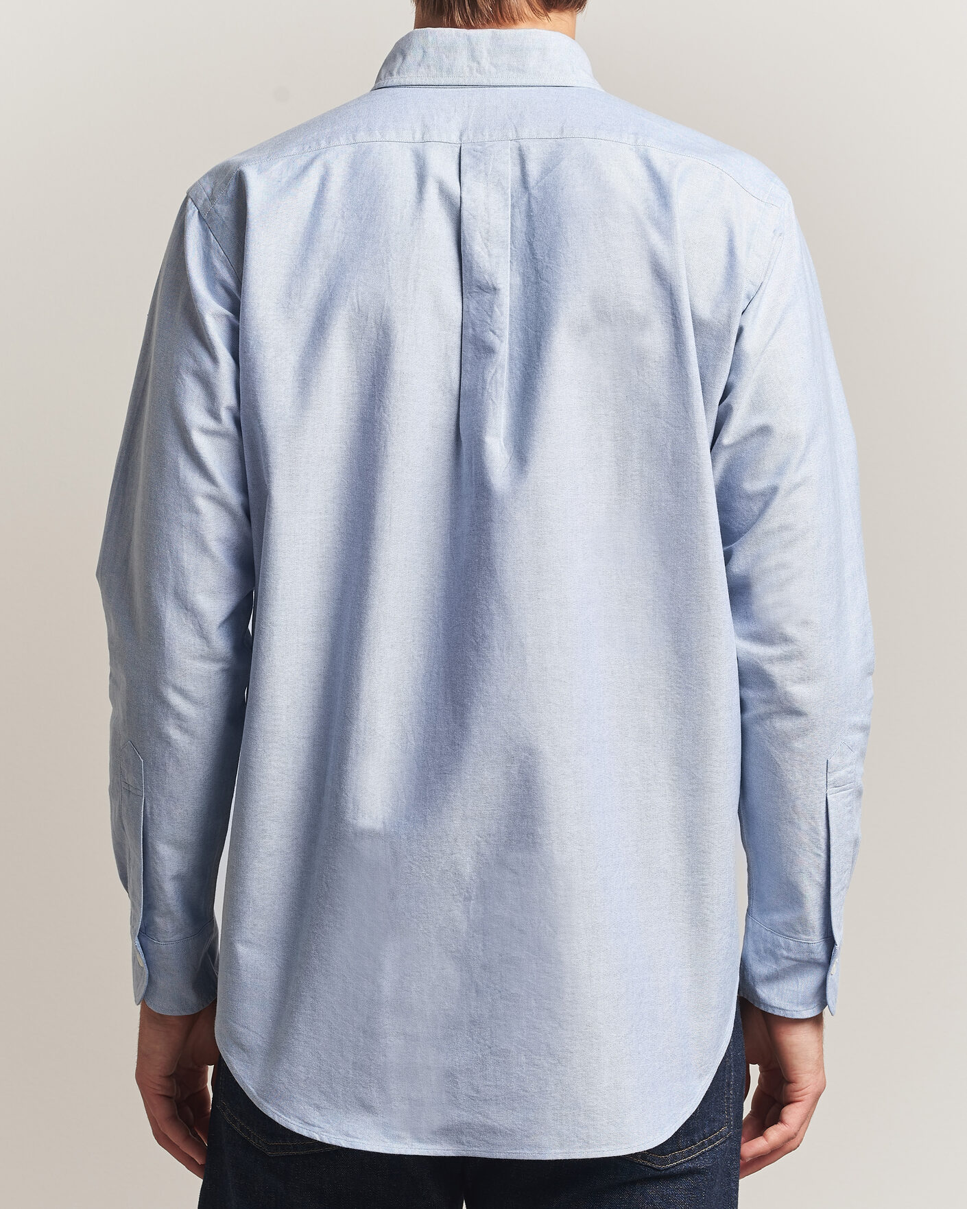 Herre | Skjorter | Kamakura Shirts | Ametora Japanese Oxford BD Shirt Light Blue