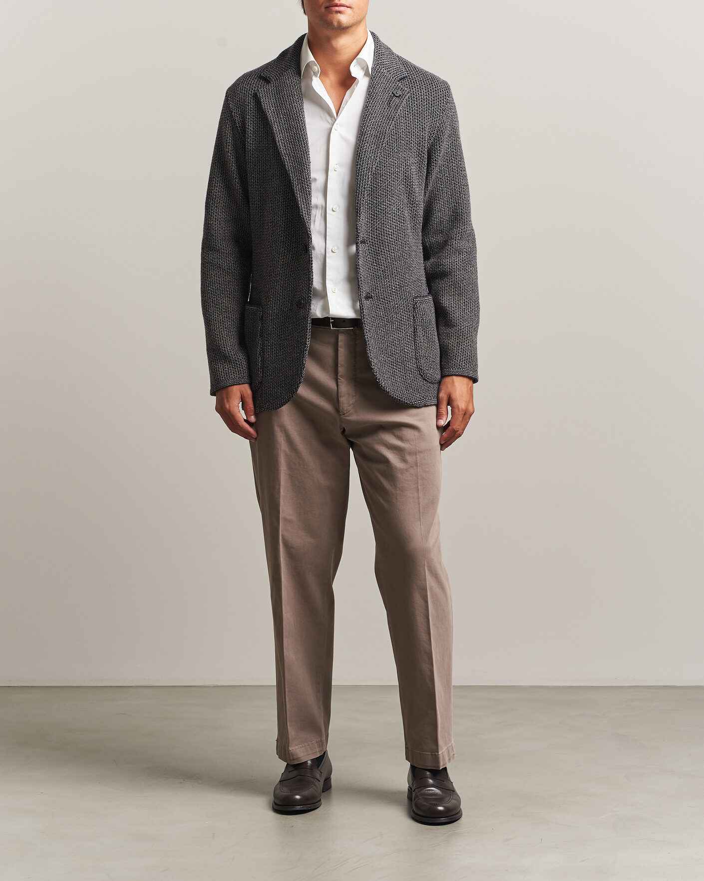 Herre | Dressjakker | Lardini | Structured Cashmere Blazer Navy