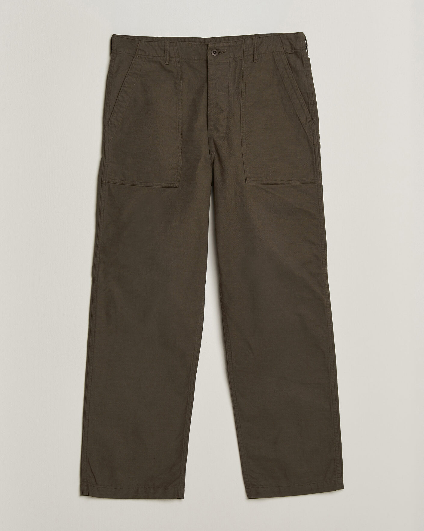 Herre | Bukser | orSlow | Regular Fit Original Sateen Fatigue Pants Coffee Brown